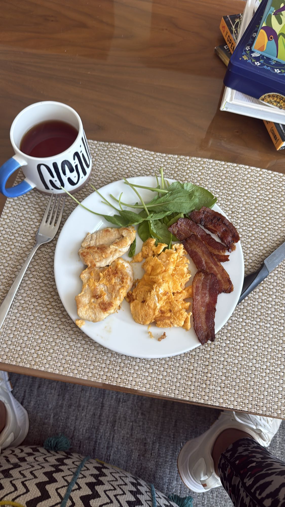 Chicken Eggs Bacon Plate