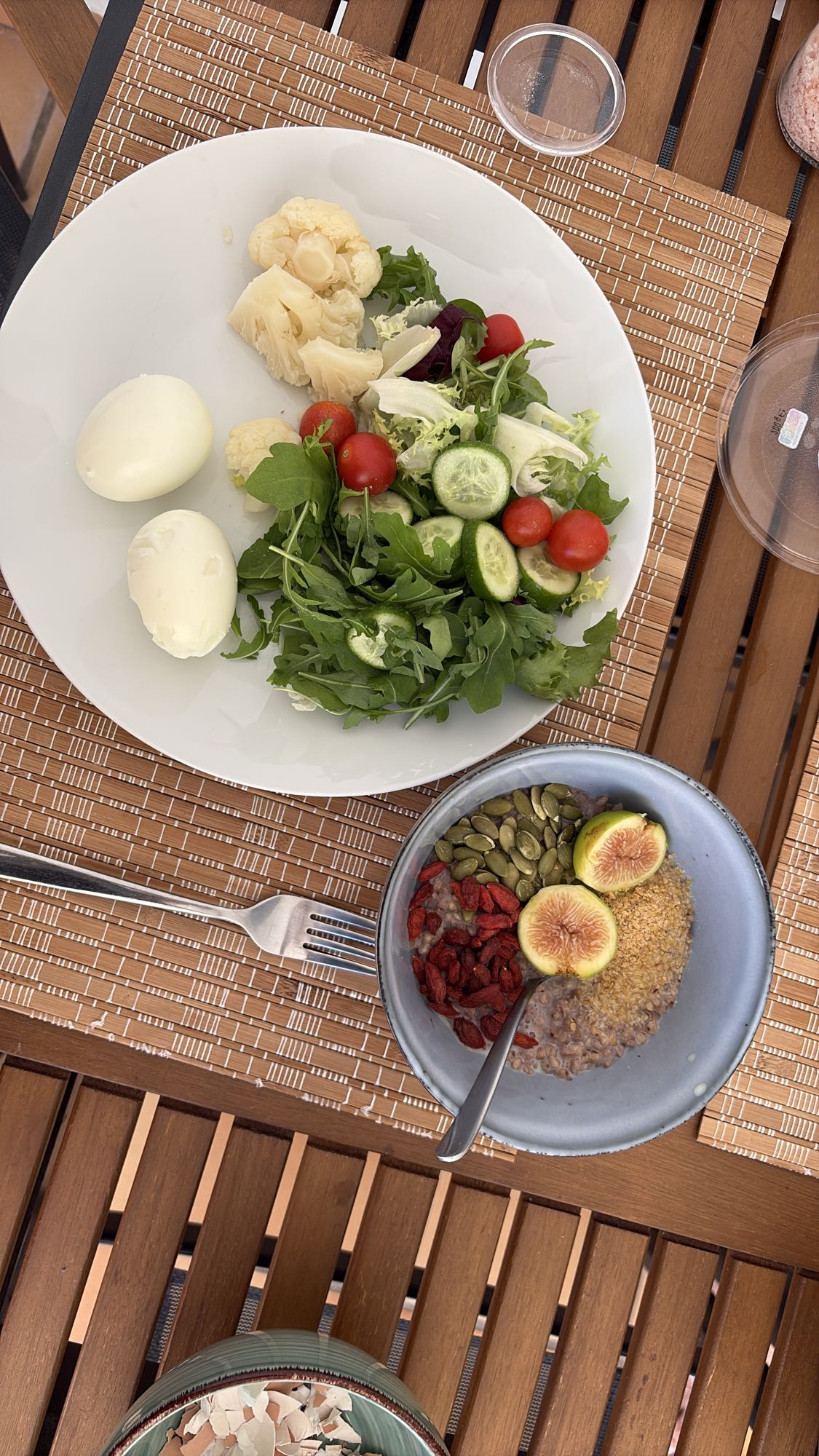 Egg Salad and Green Buckwheat Bowl