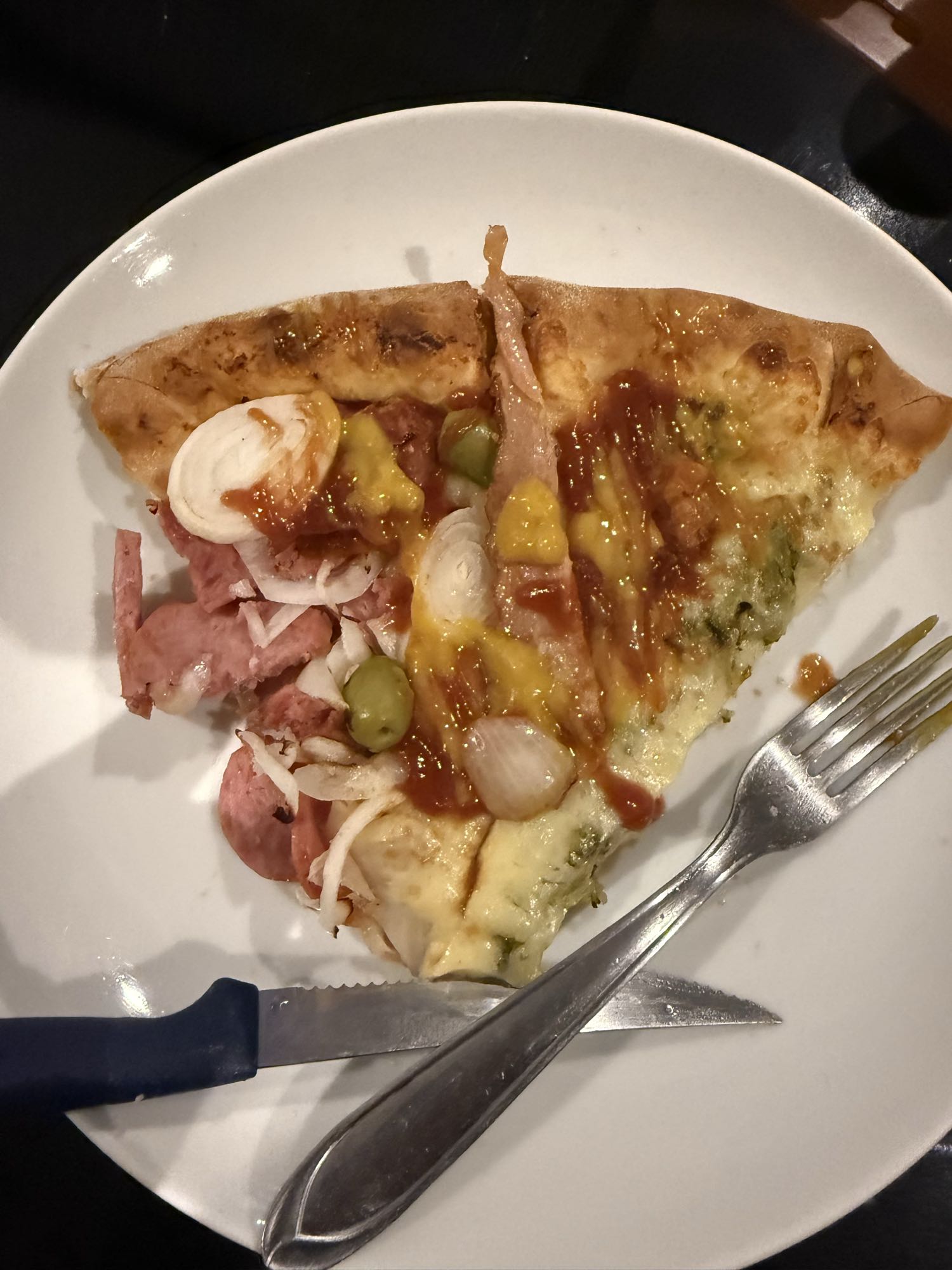 Fatia de pizza mista