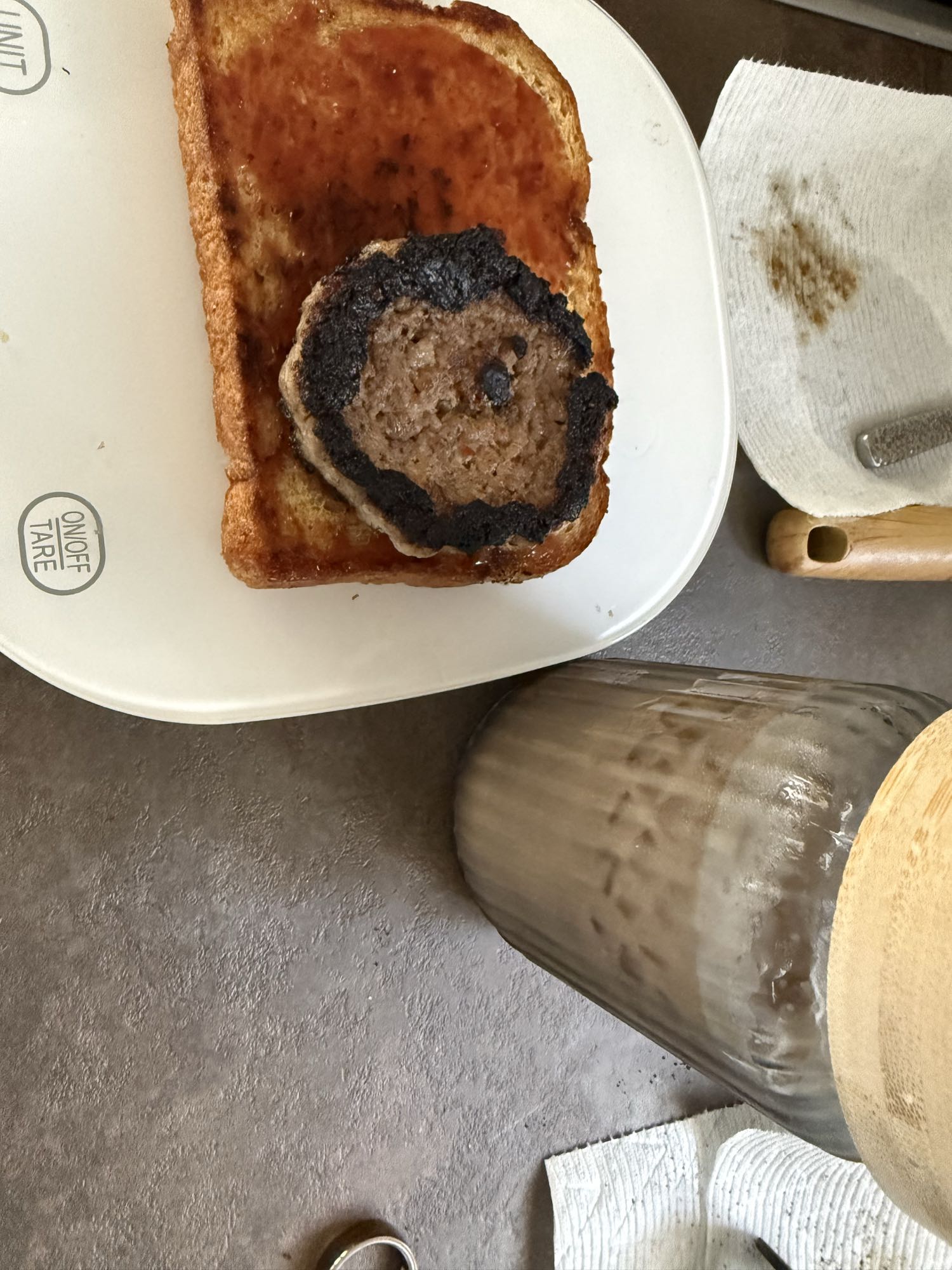 Sausage Jam Toast