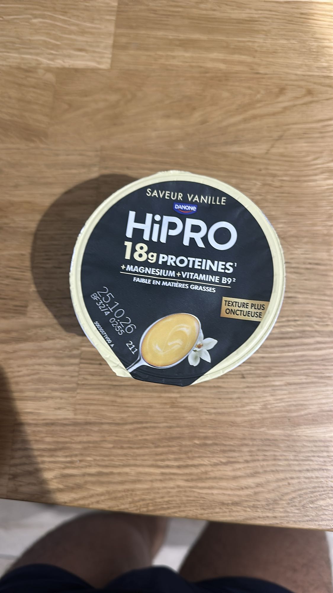Yaourt vanille HiPRO