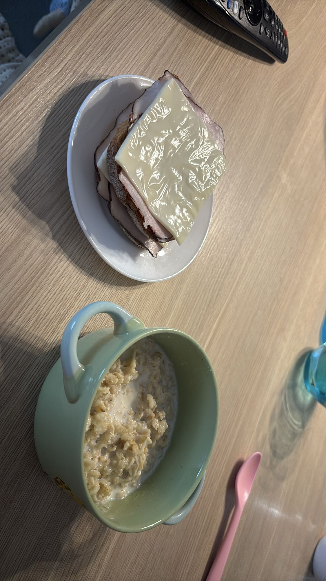 Ham Cheese Toast Oatmeal