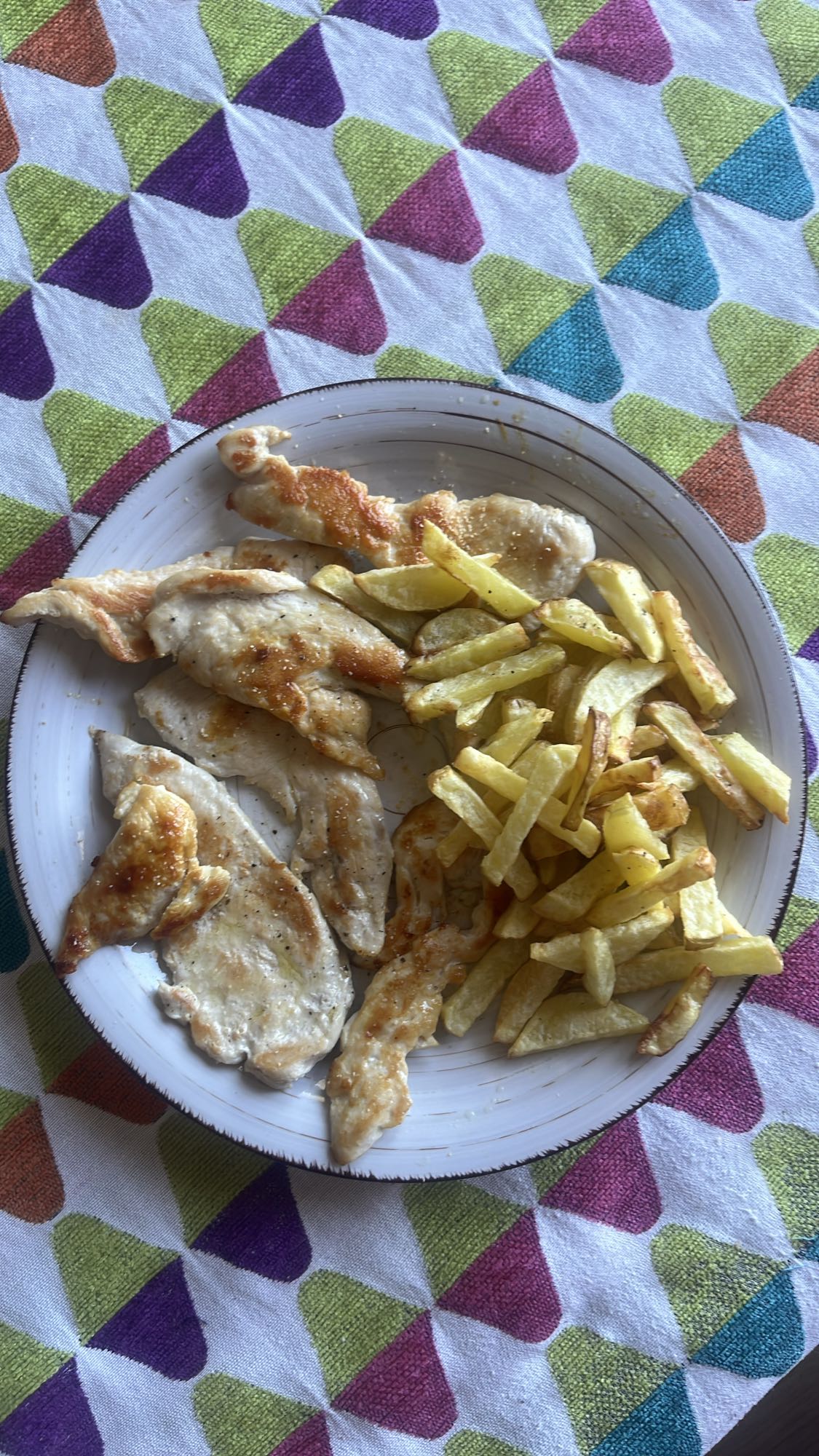 pollo con patatas