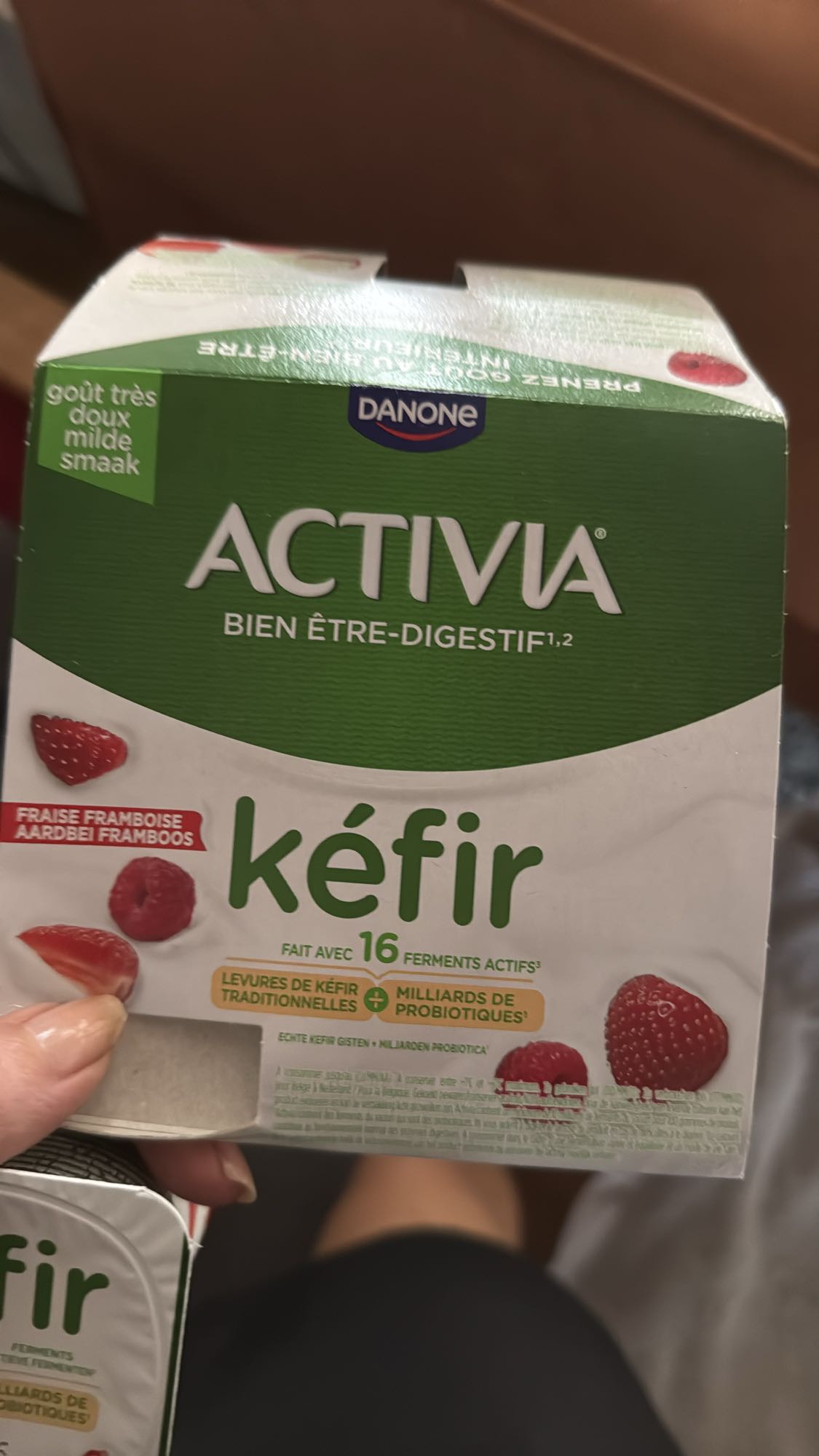 aardbei framboos kefir