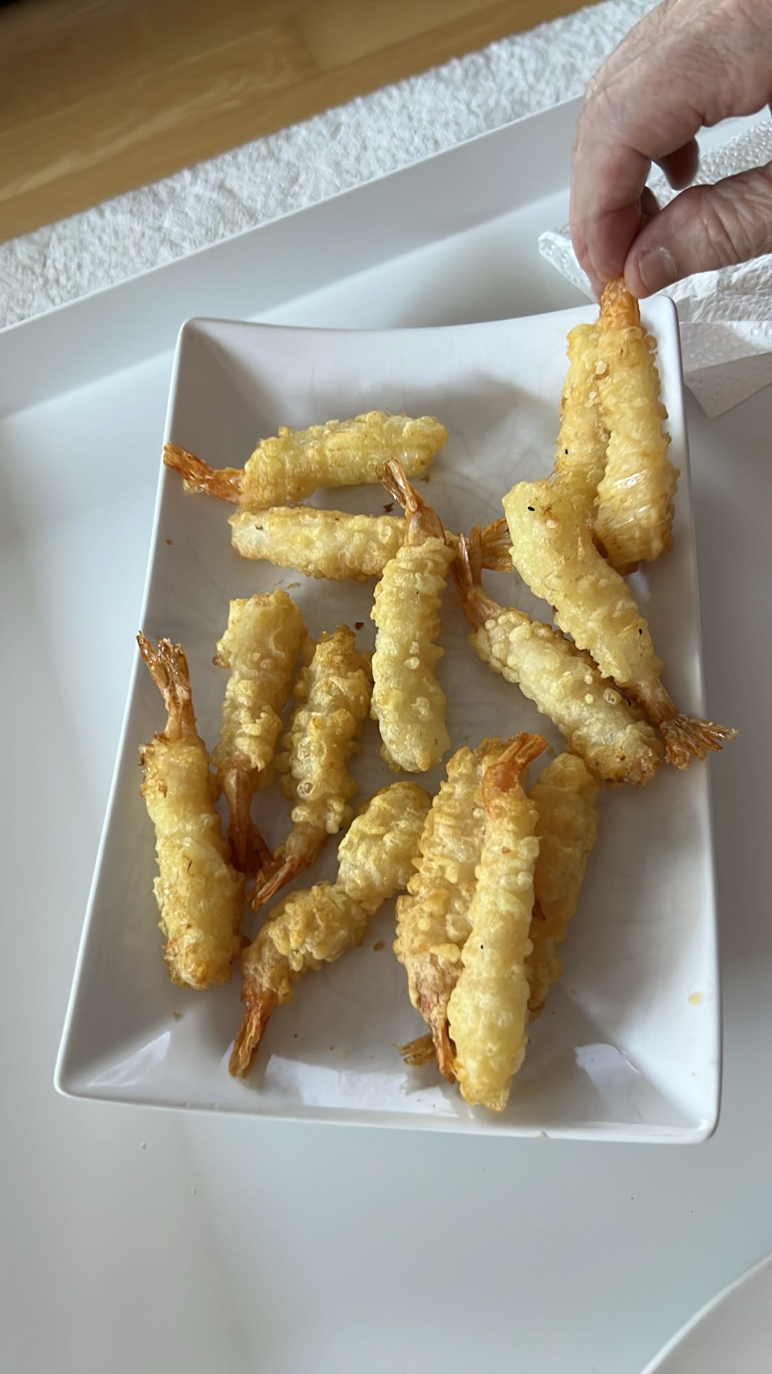 Tempura-Garnelen