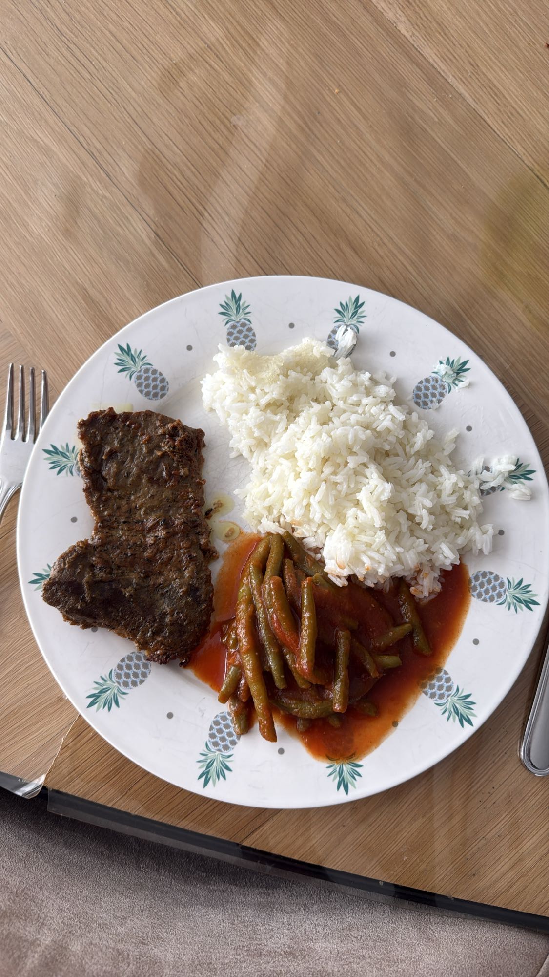 Steak Rice and Beans
