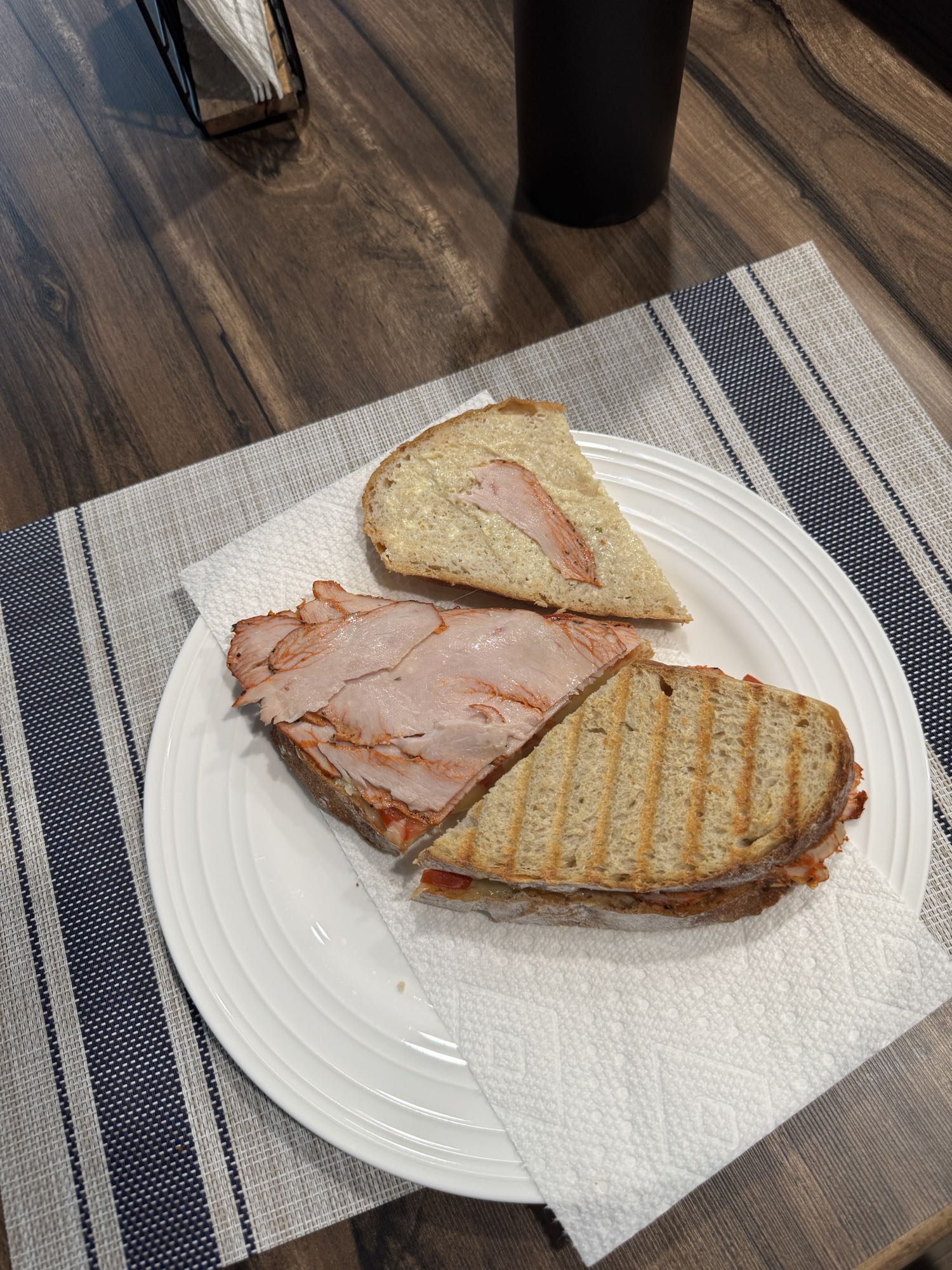 sándwich de pavo