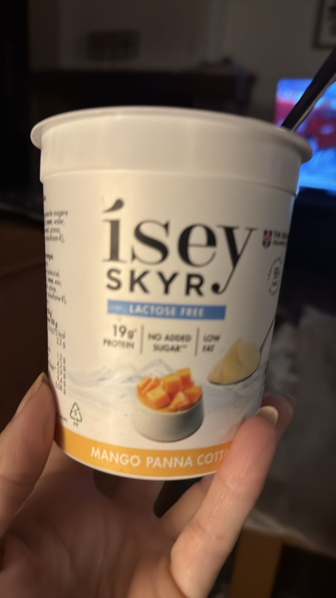 Skyr mango panna cotta