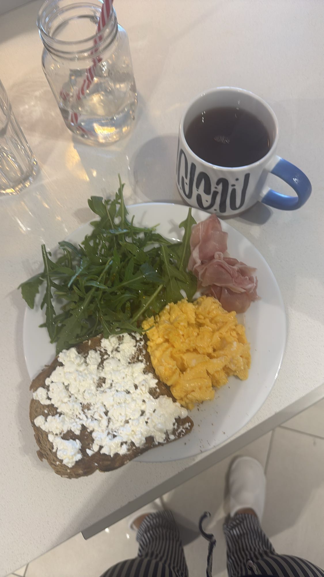 Eggs Toast and Tea
