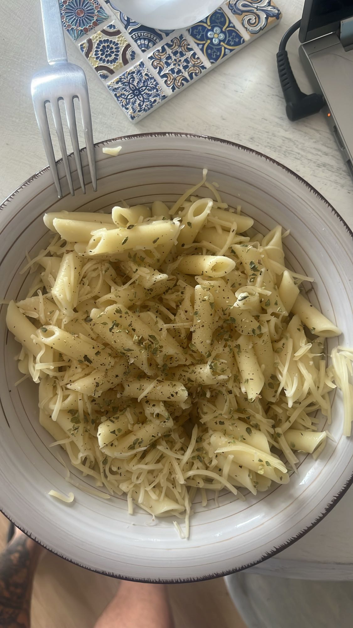 Pasta con queso