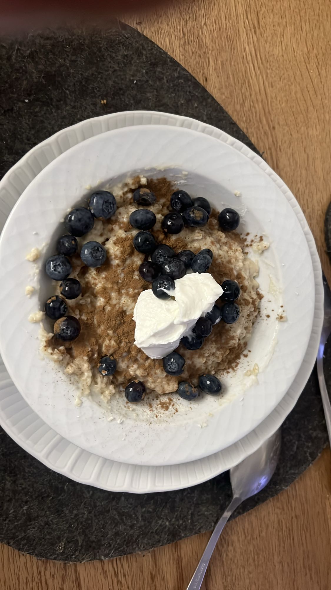 Porridge ai mirtilli