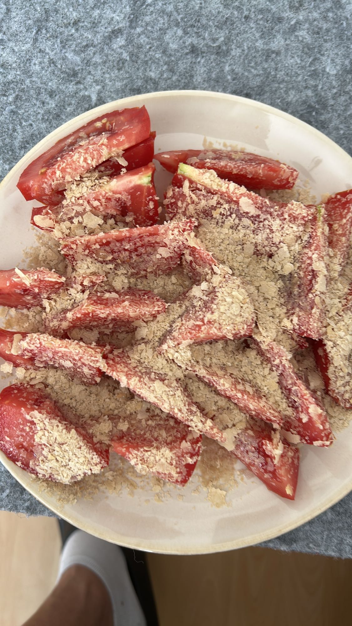 sandía con polvo