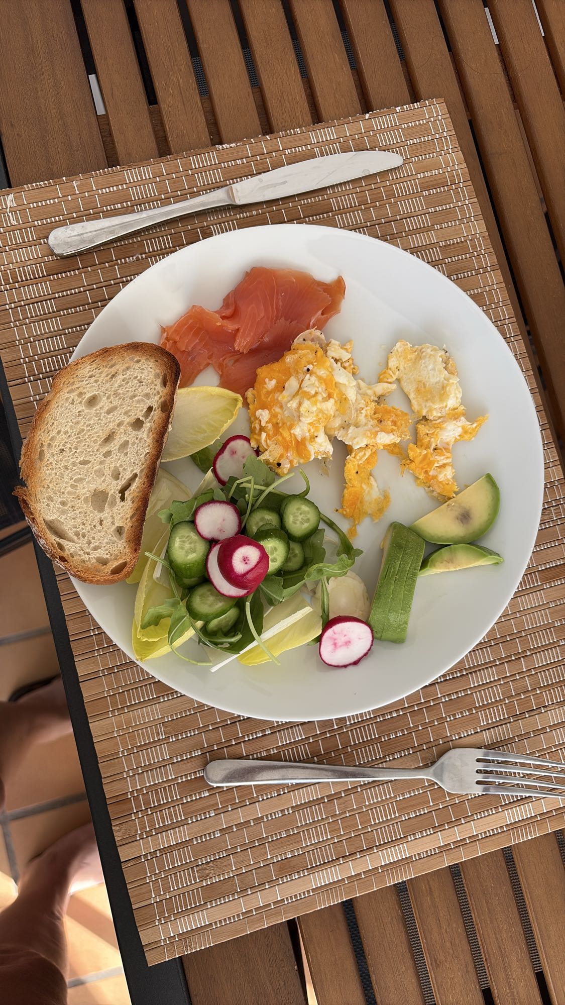 Salmon Eggs Salad Plate