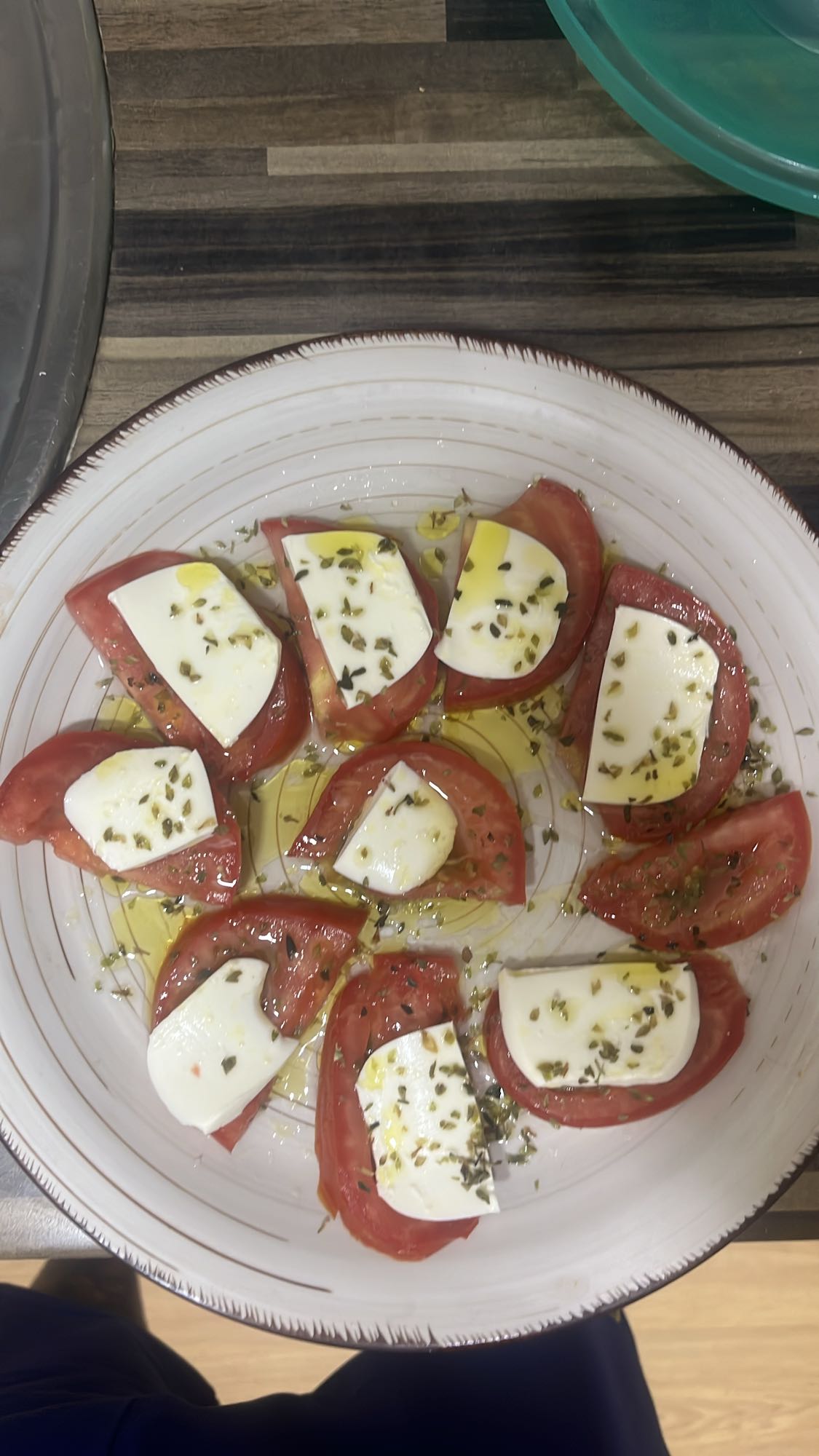 ensalada caprese simple