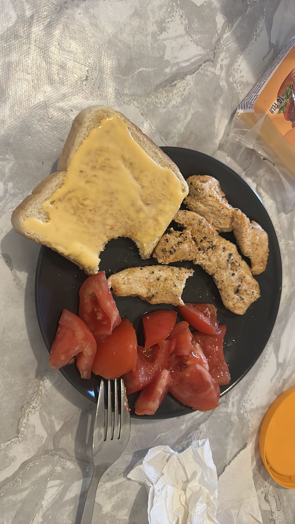 Chicken Cheese Toast