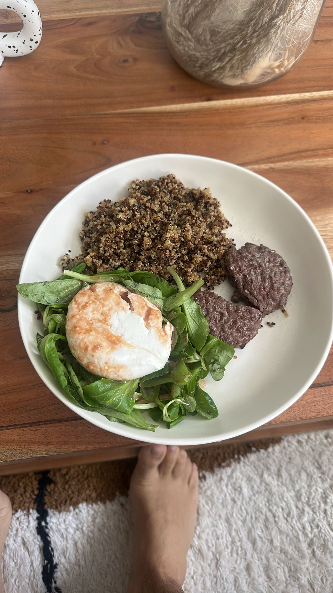Bol quinoa mozzarella bœuf