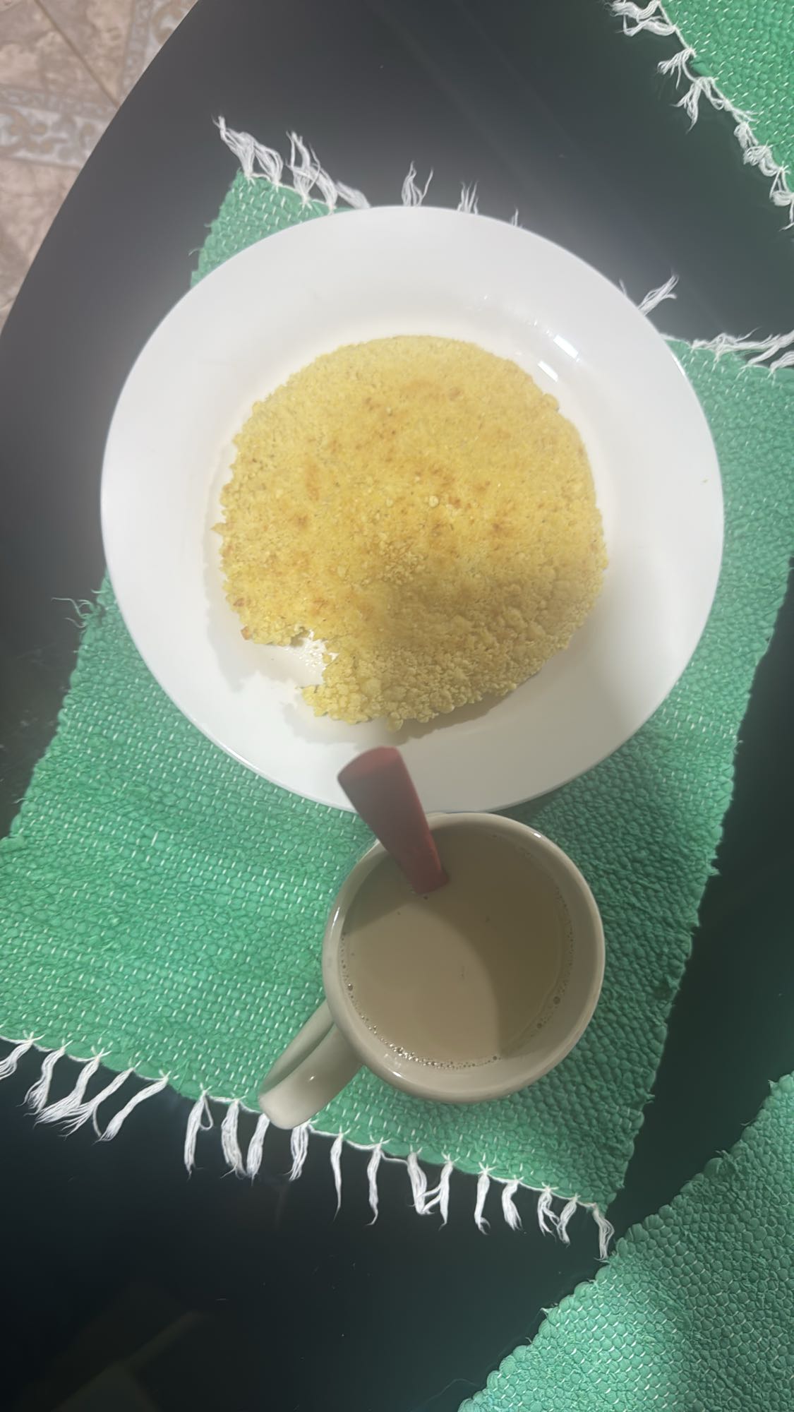 cuscús con café con leche