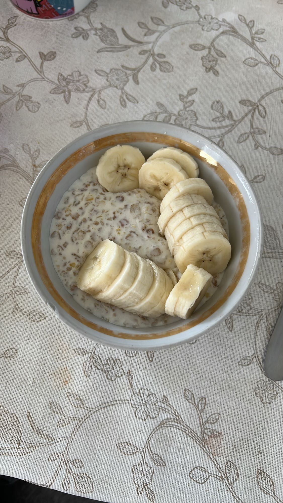 Каша с бананом