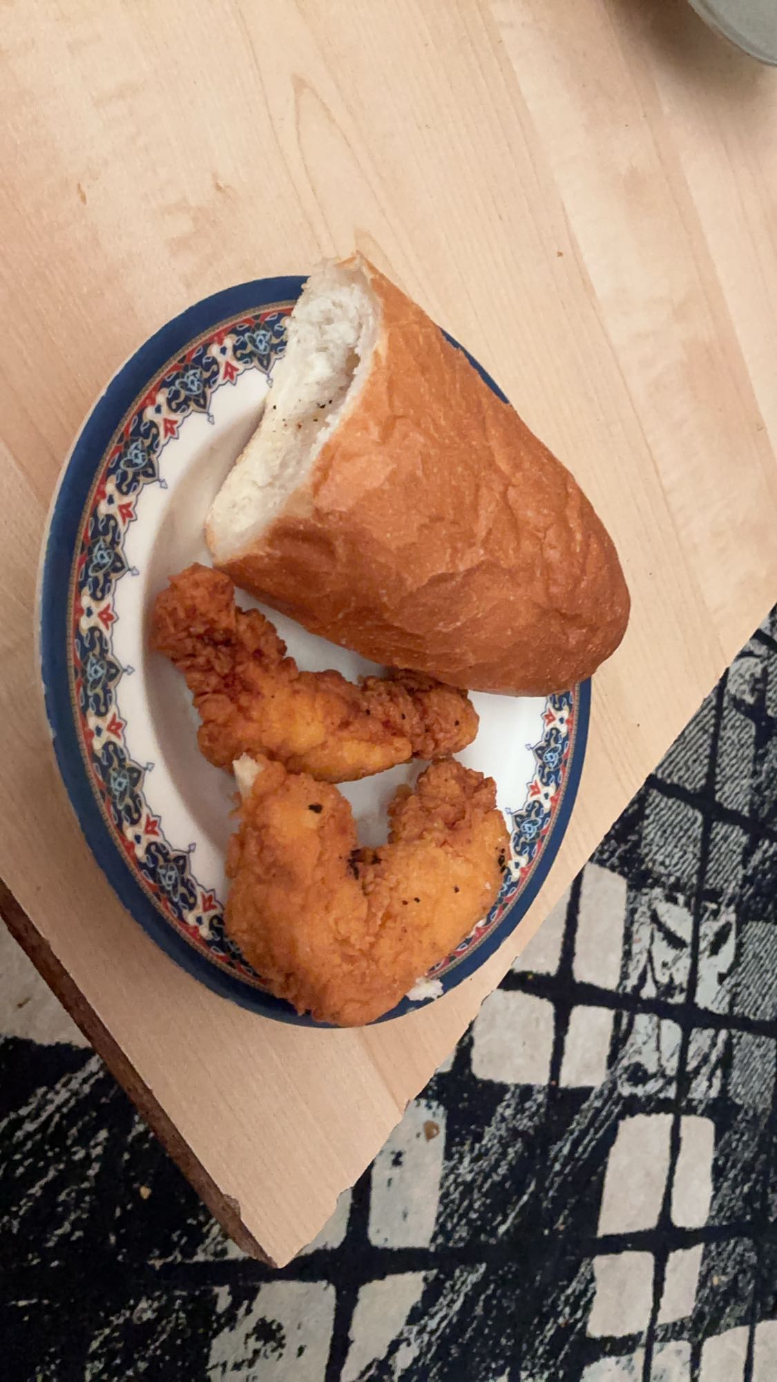 Fried Chicken and Bread