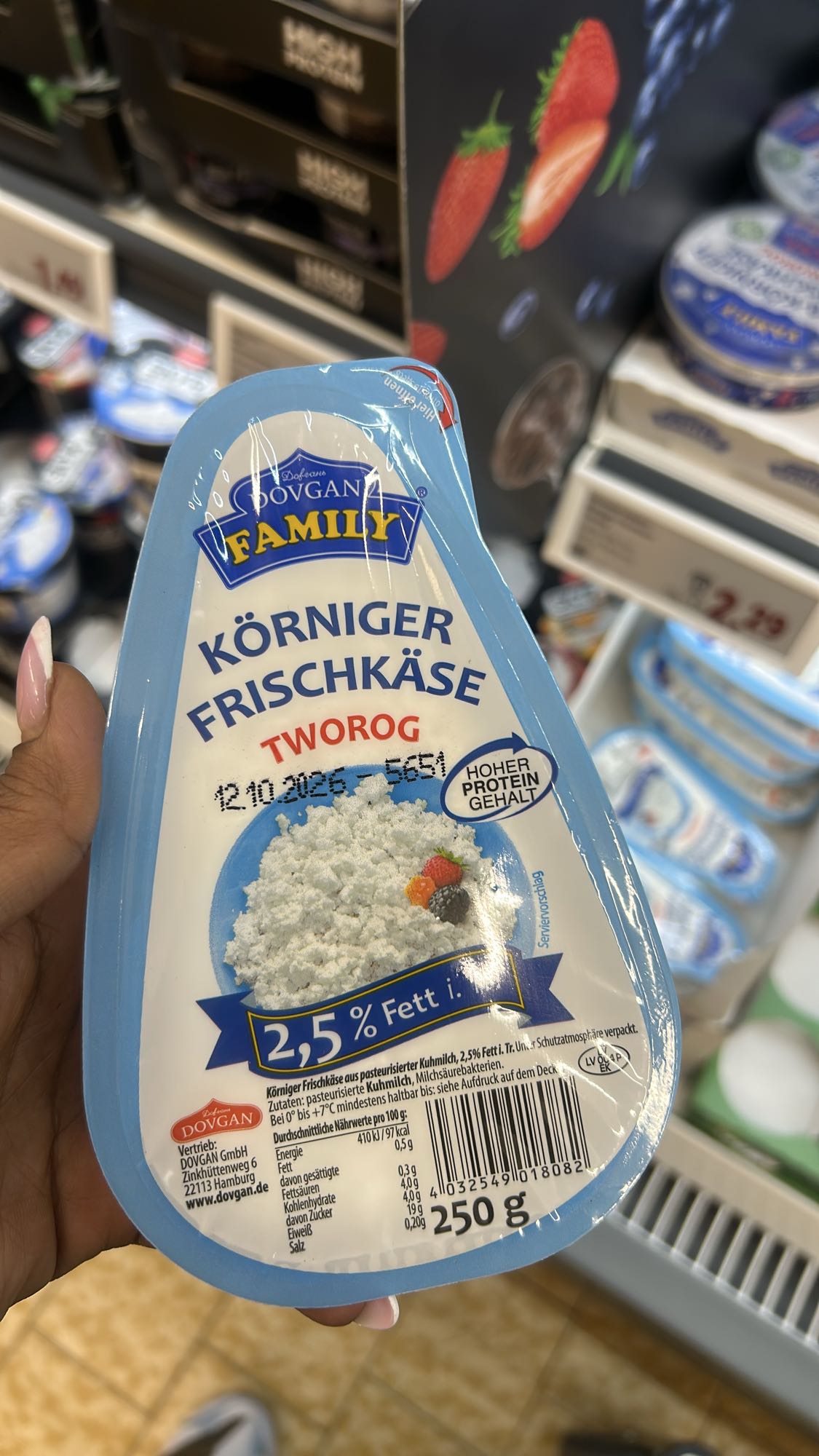 Körniger Frischkäse