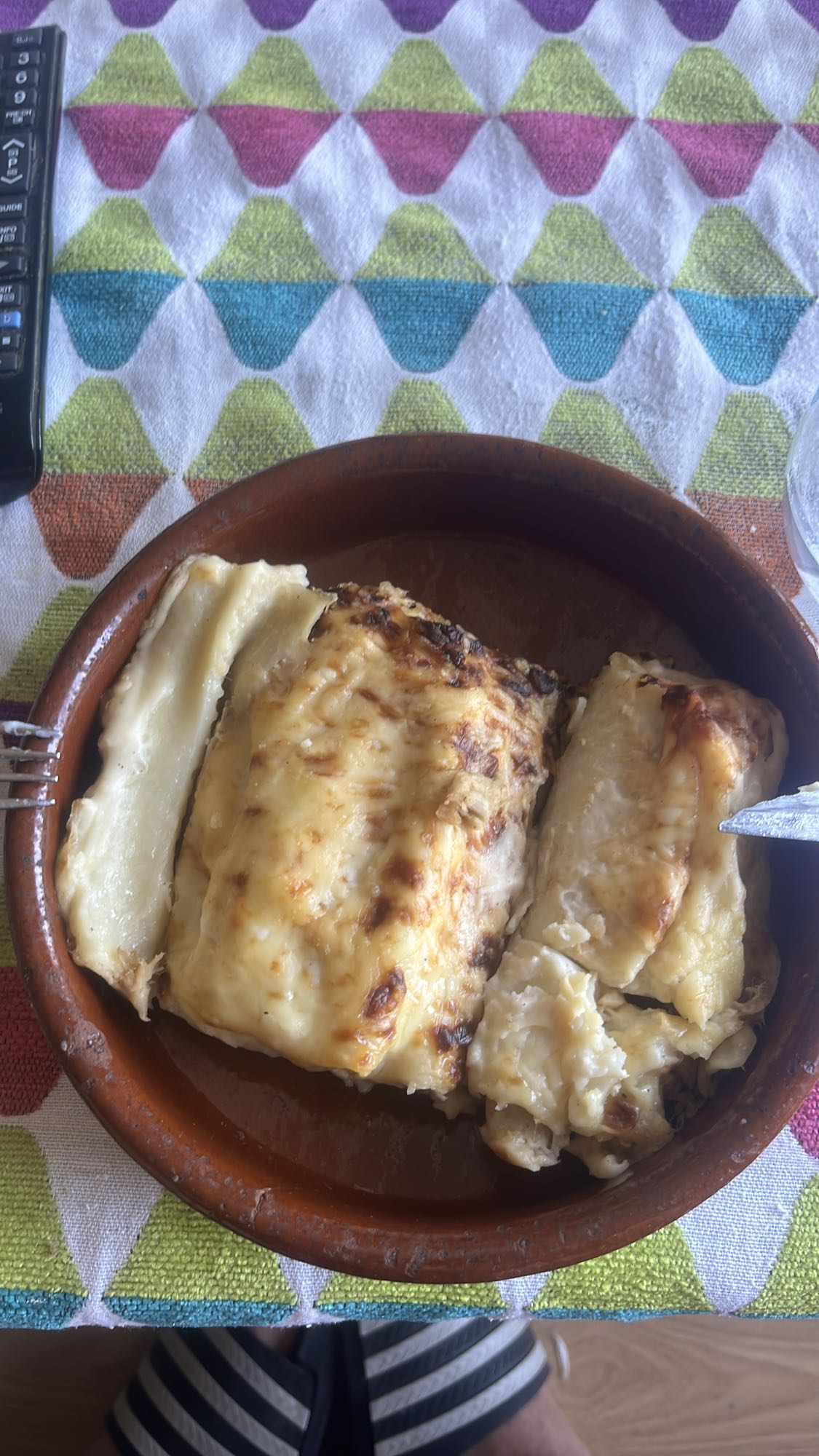 canelones gratinados