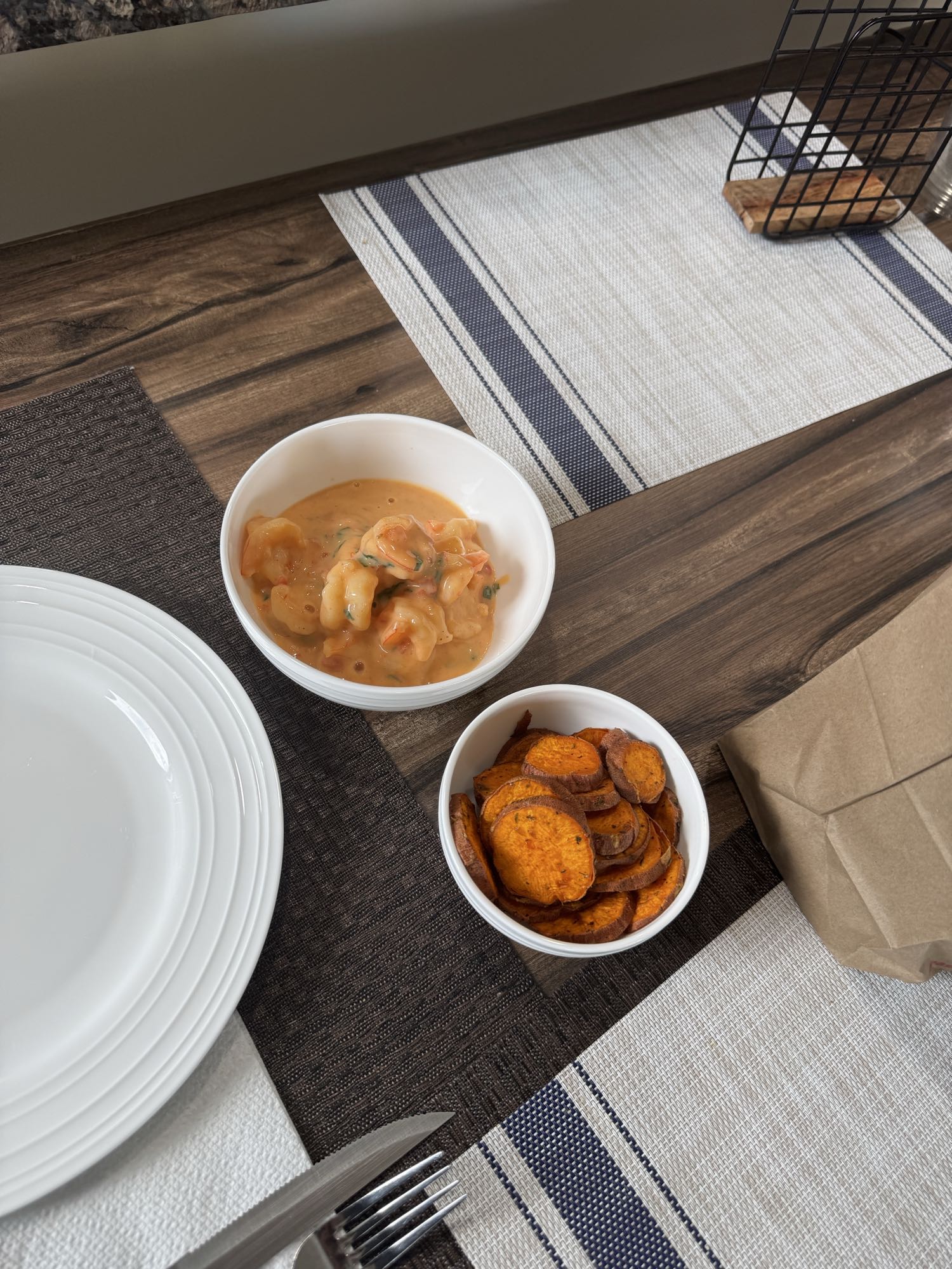 camarones con batata