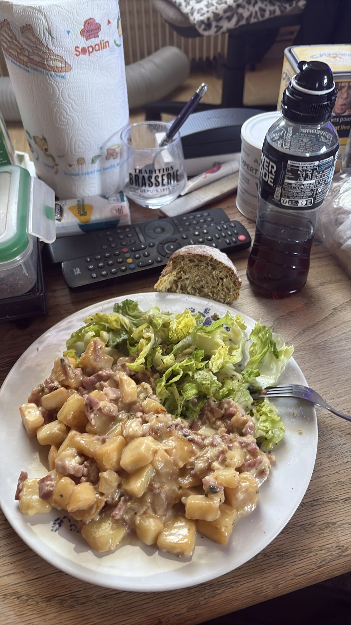 Tartiflette et salade