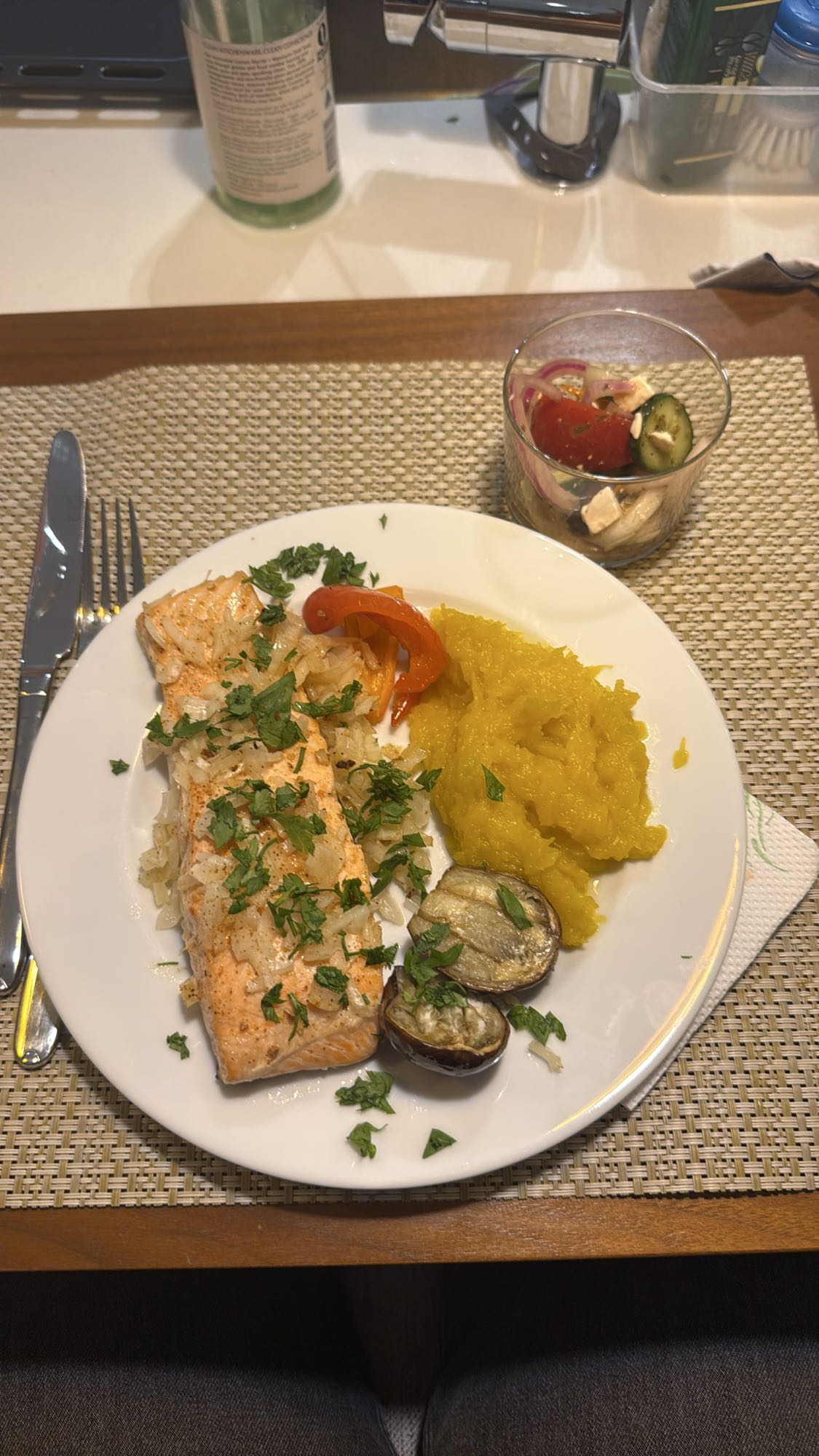 Salmon Veg Plate