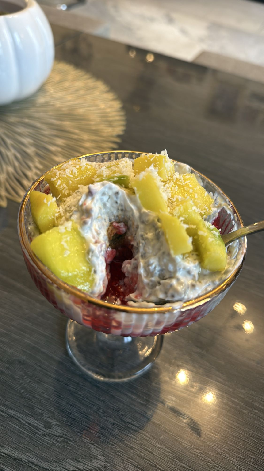 Parfait fruits et chia