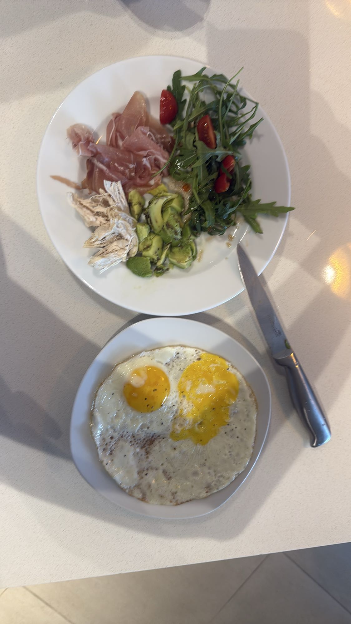 Eggs Prosciutto Salad