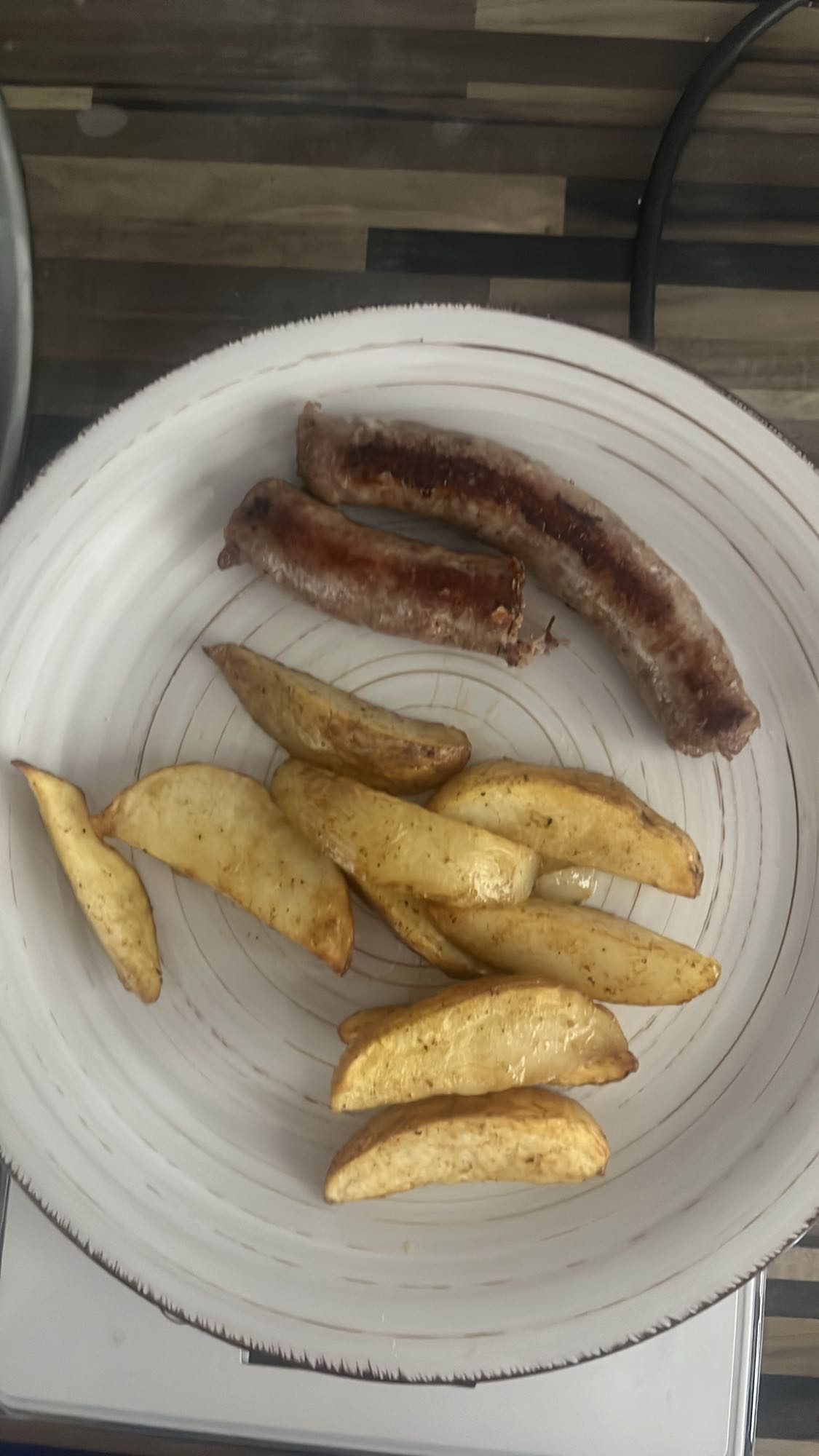 Salchichas con papas