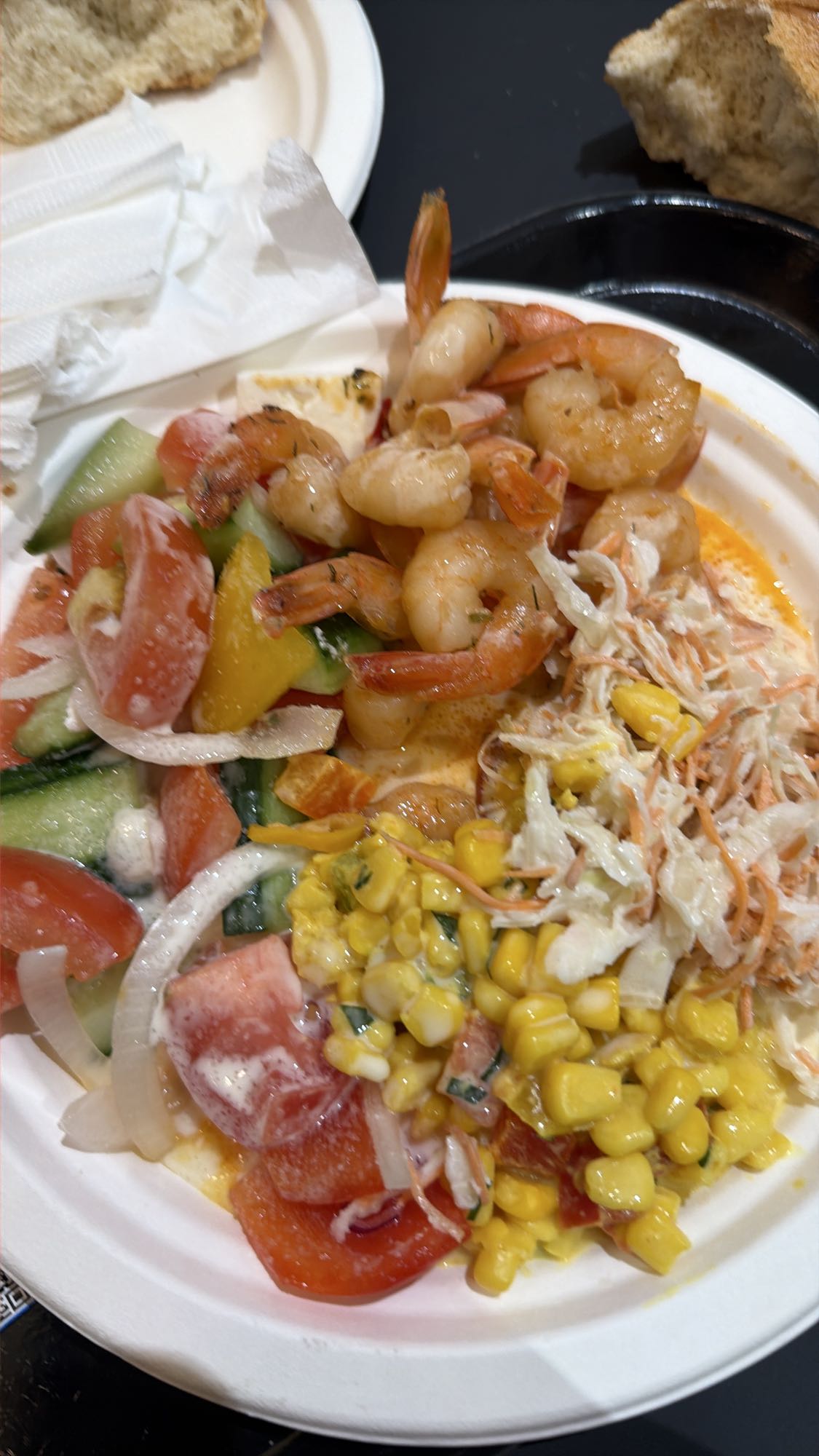 Garnelen-Salat Teller