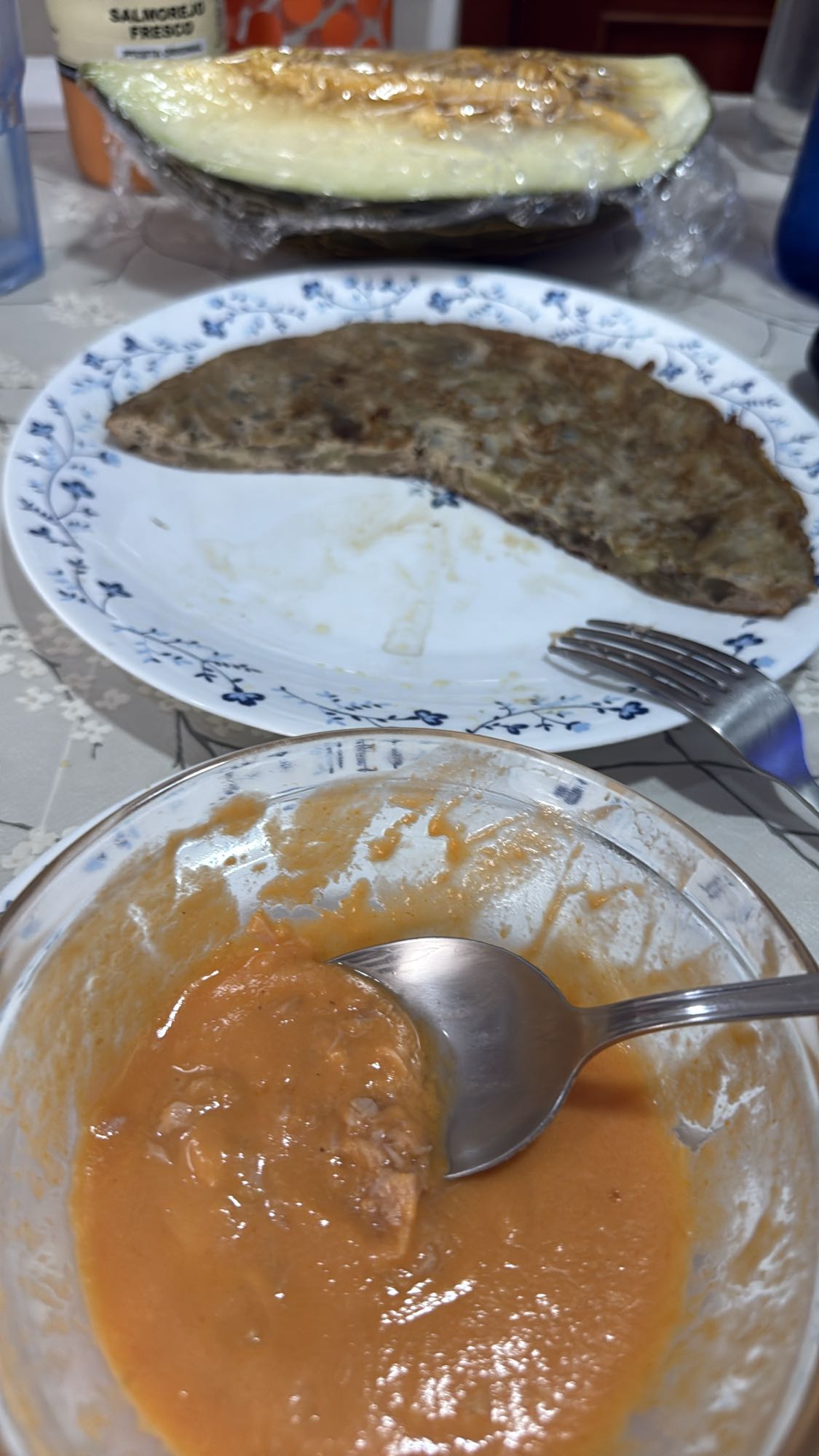 tortilla con salmorejo
