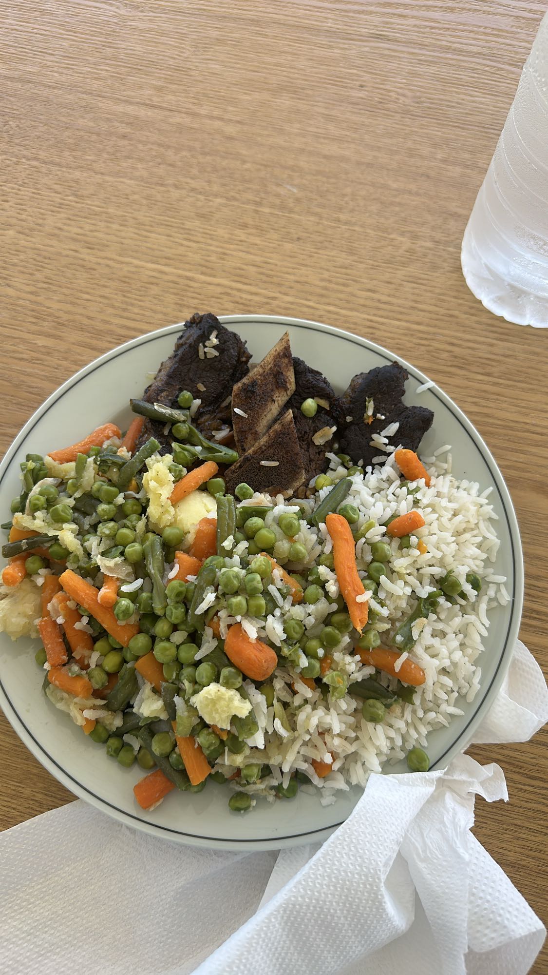 Riz légumes et bœuf