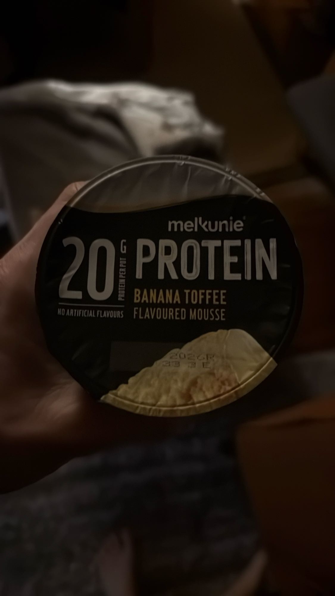 proteïnemousse banaan