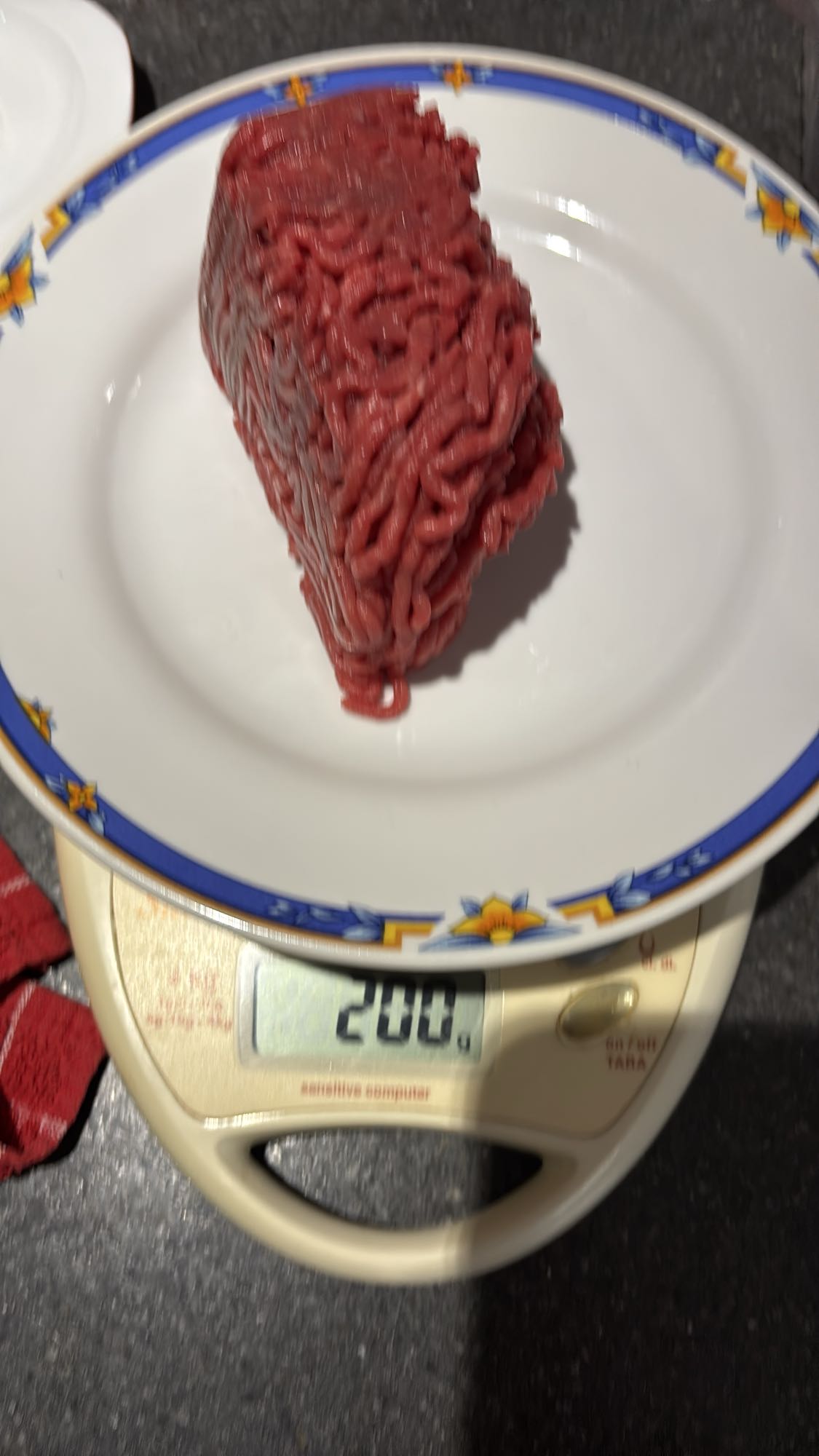 Boeuf haché cru sans sauce