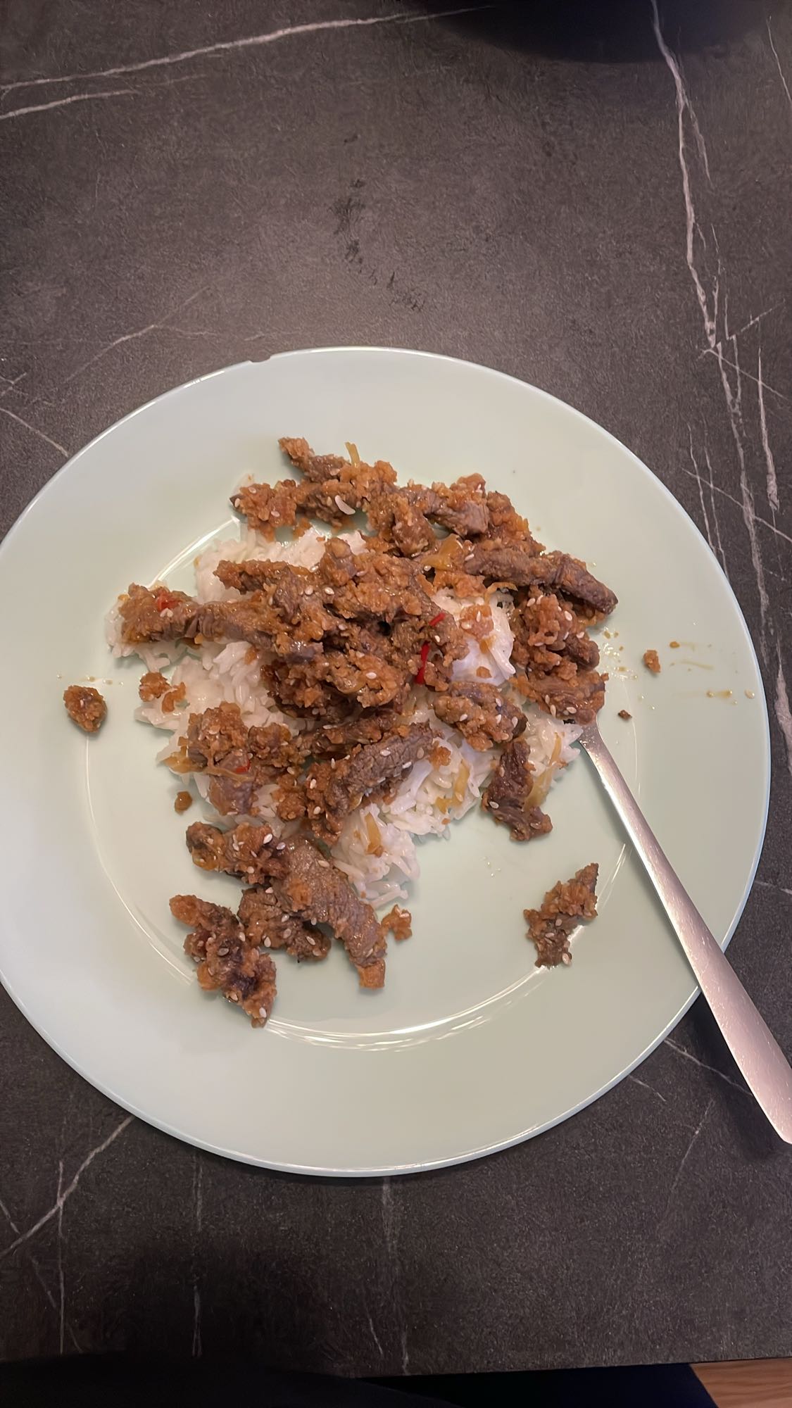 Ris med nötkött