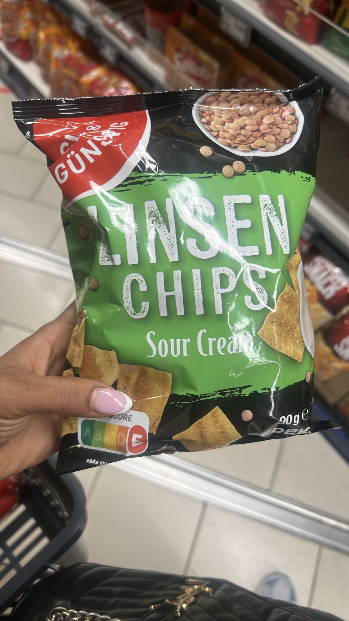 Linsenchips Sauerrahm