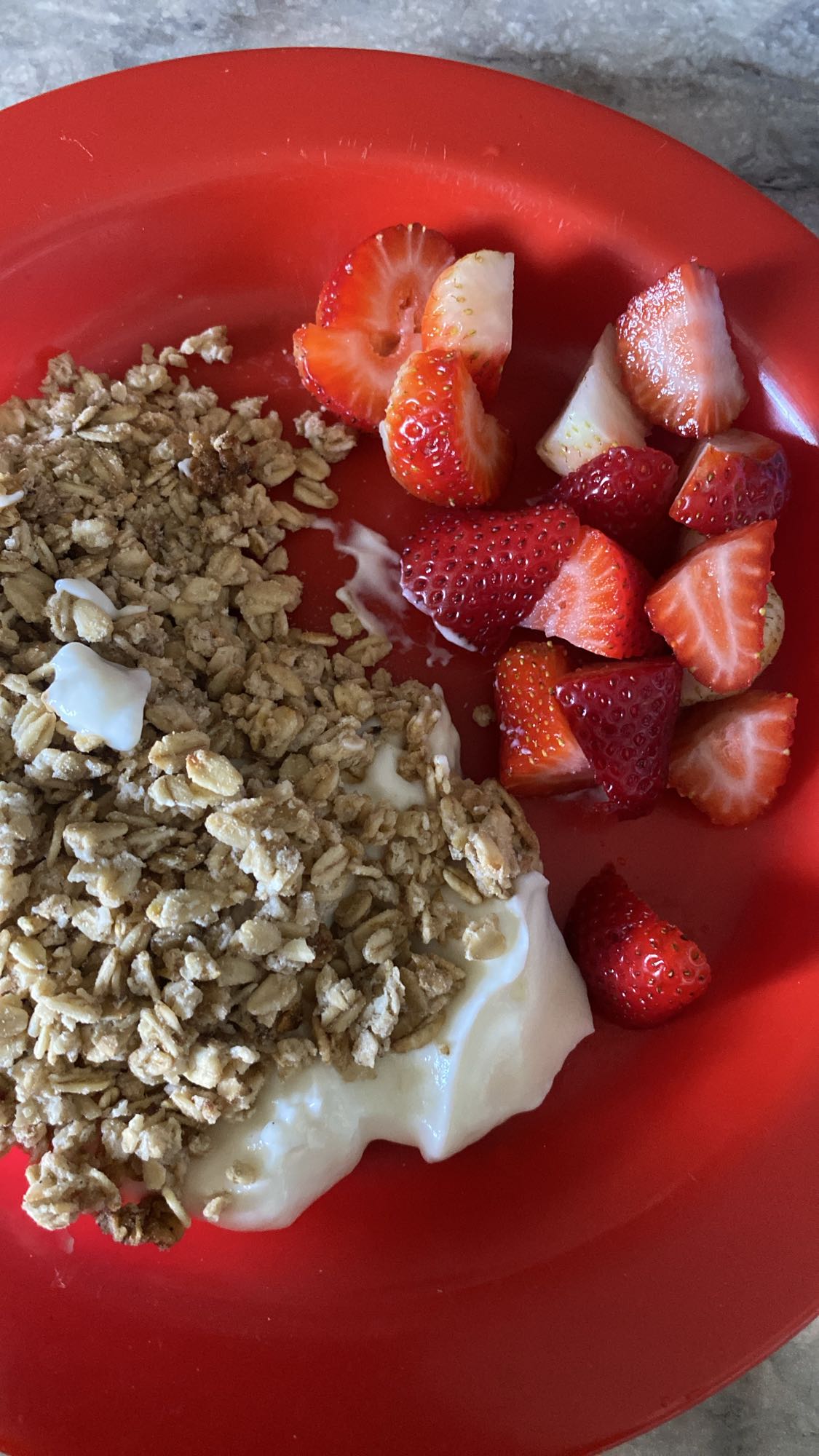 Yogurt Granola Strawberries