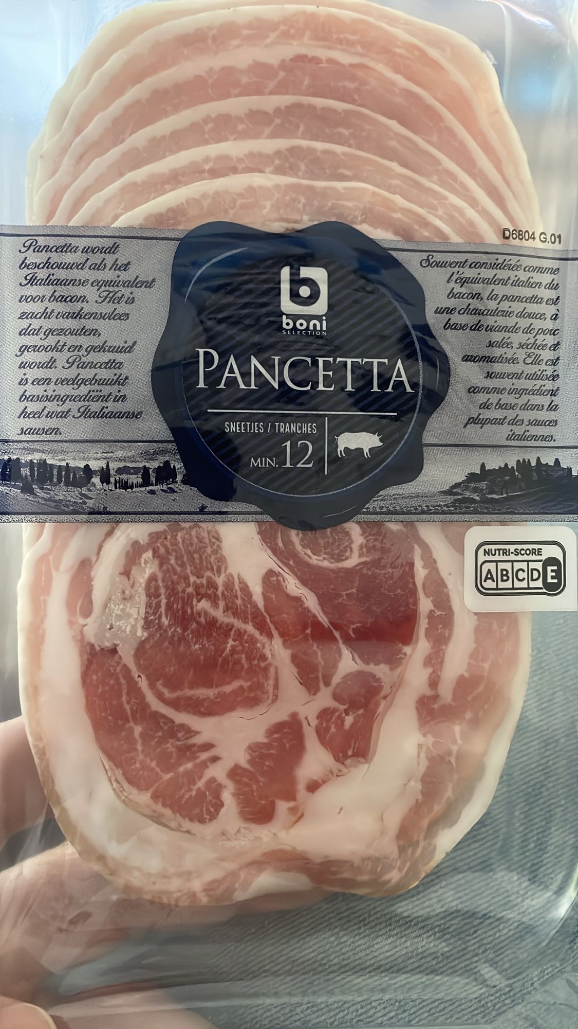 Pancetta plakjes