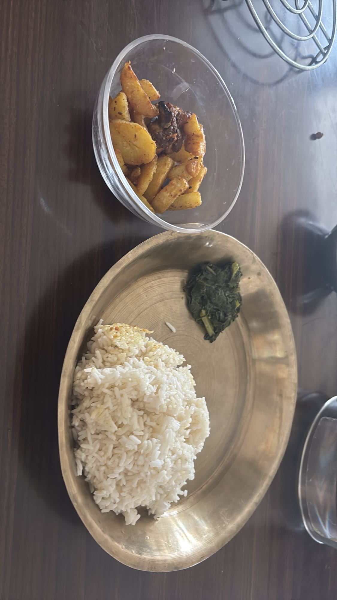 Rice Potato Spinach Meal