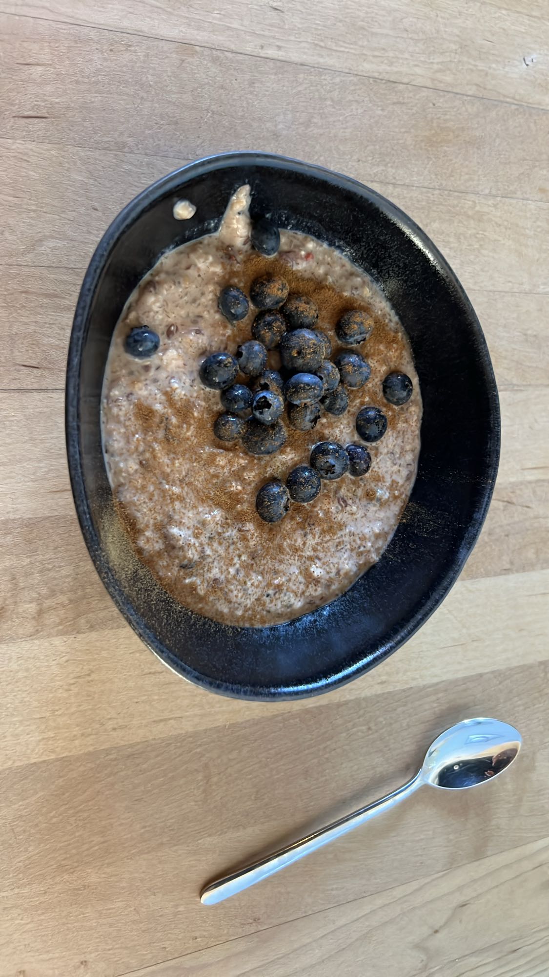 Haferbrei mit Blaubeeren
