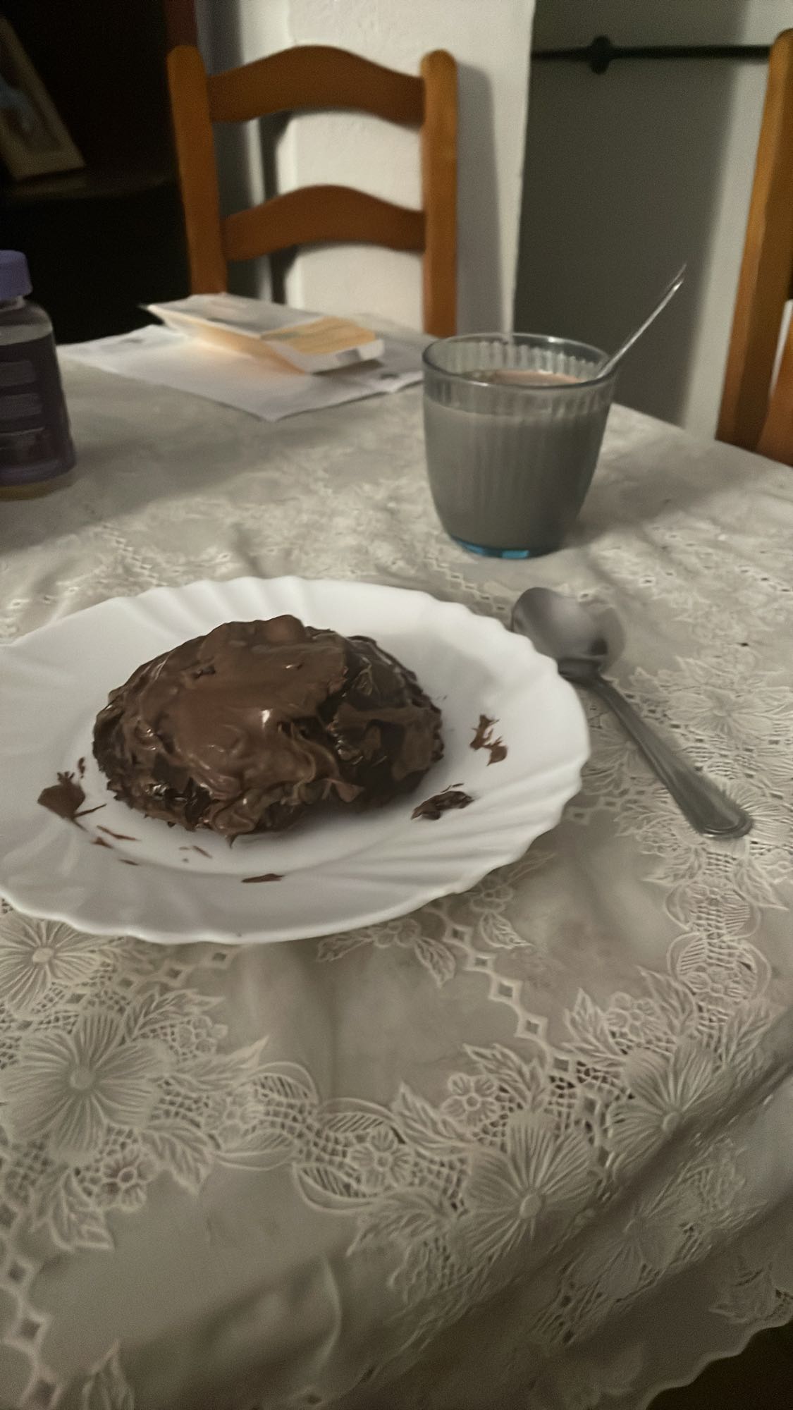 pastel con chocolate