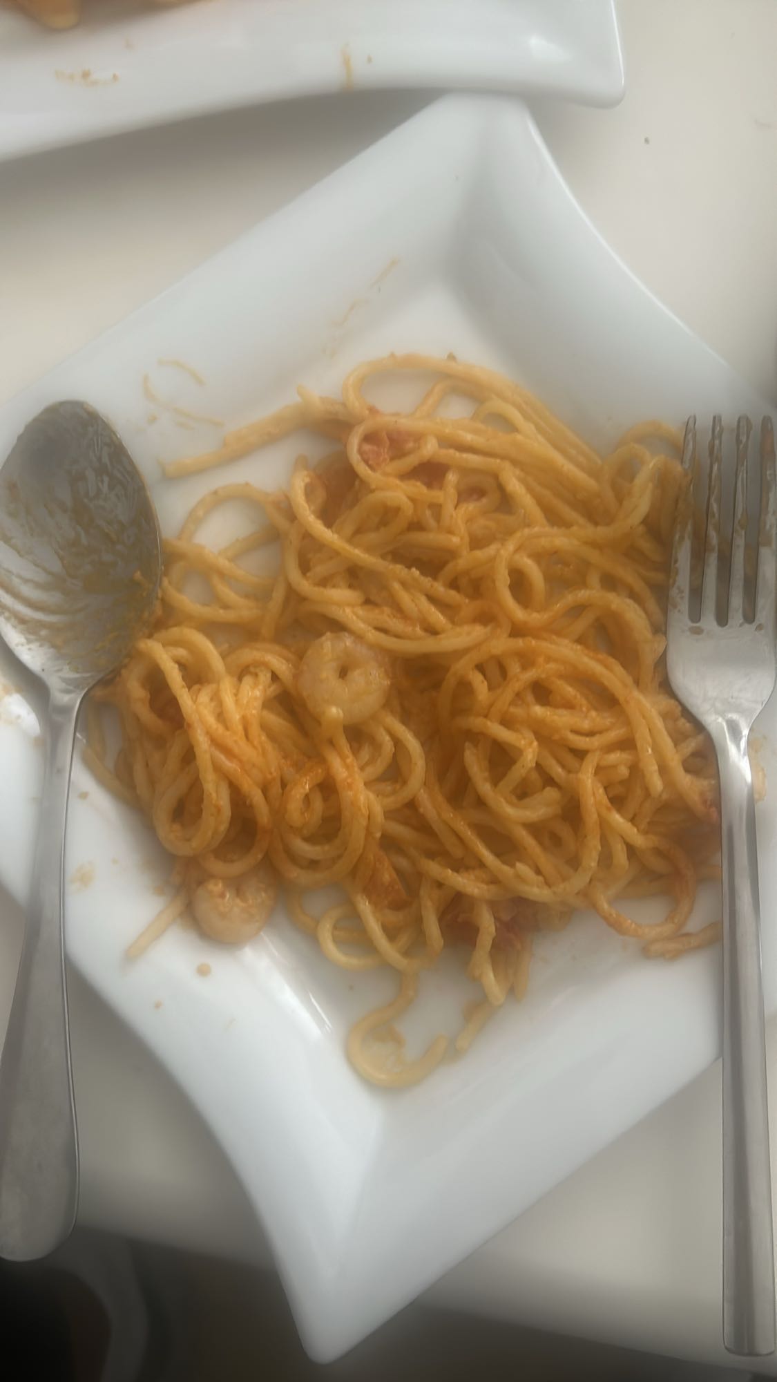 Spaghetti mit Garnelen