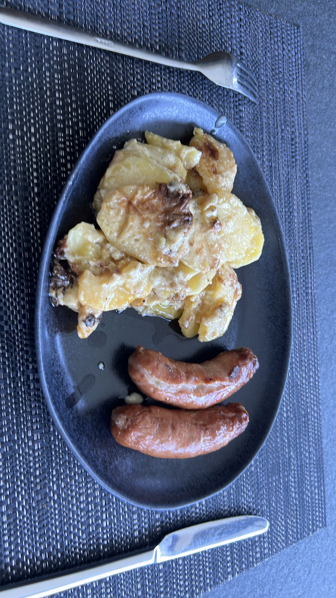 Kartoffelgratin mit Wurst