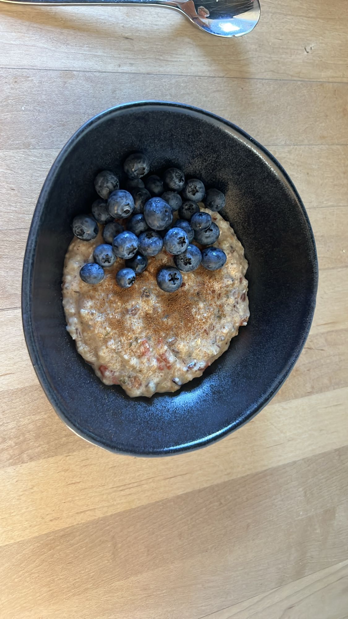 Haferbrei mit Blaubeeren