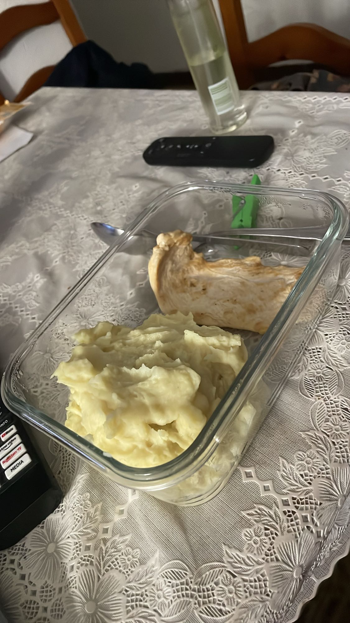 pollo con puré
