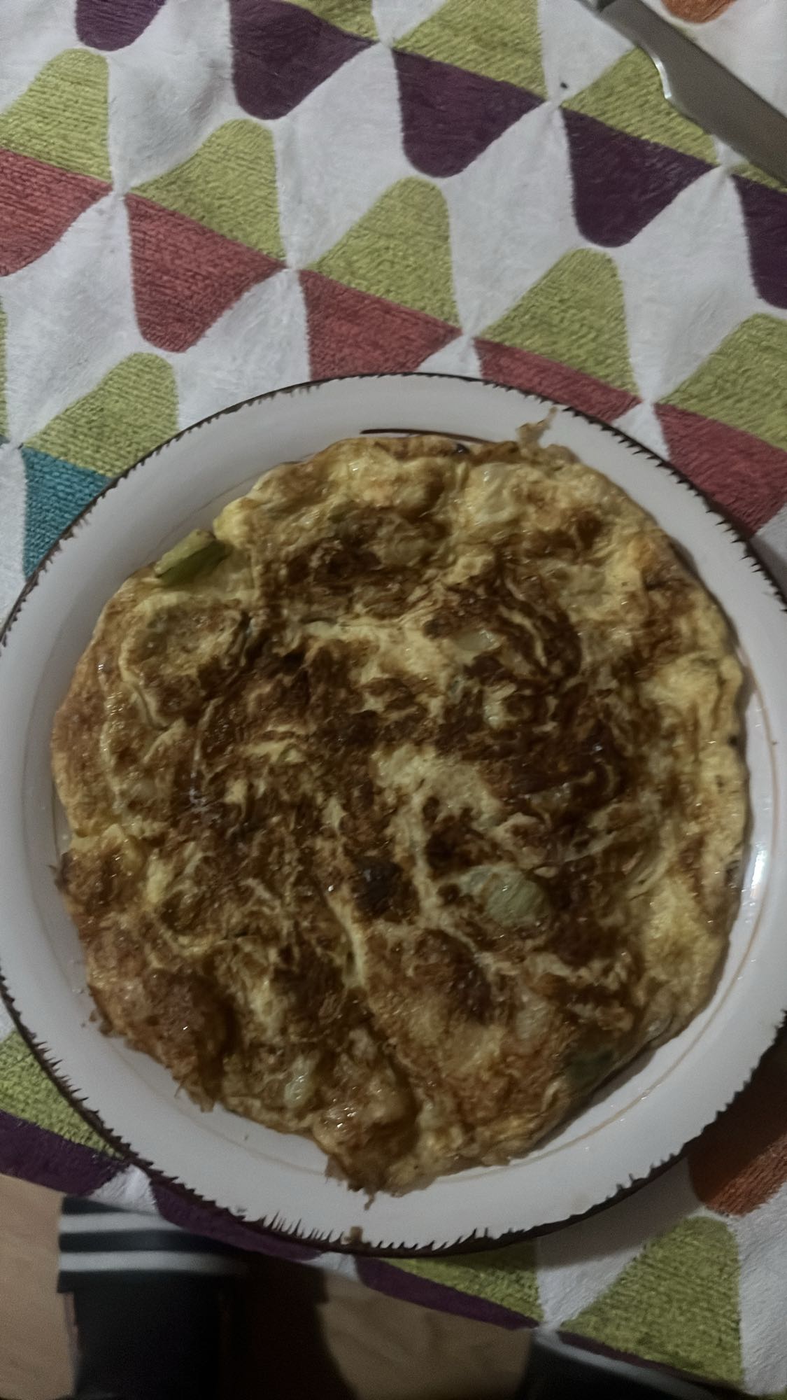 tortilla de patatas y calabacín