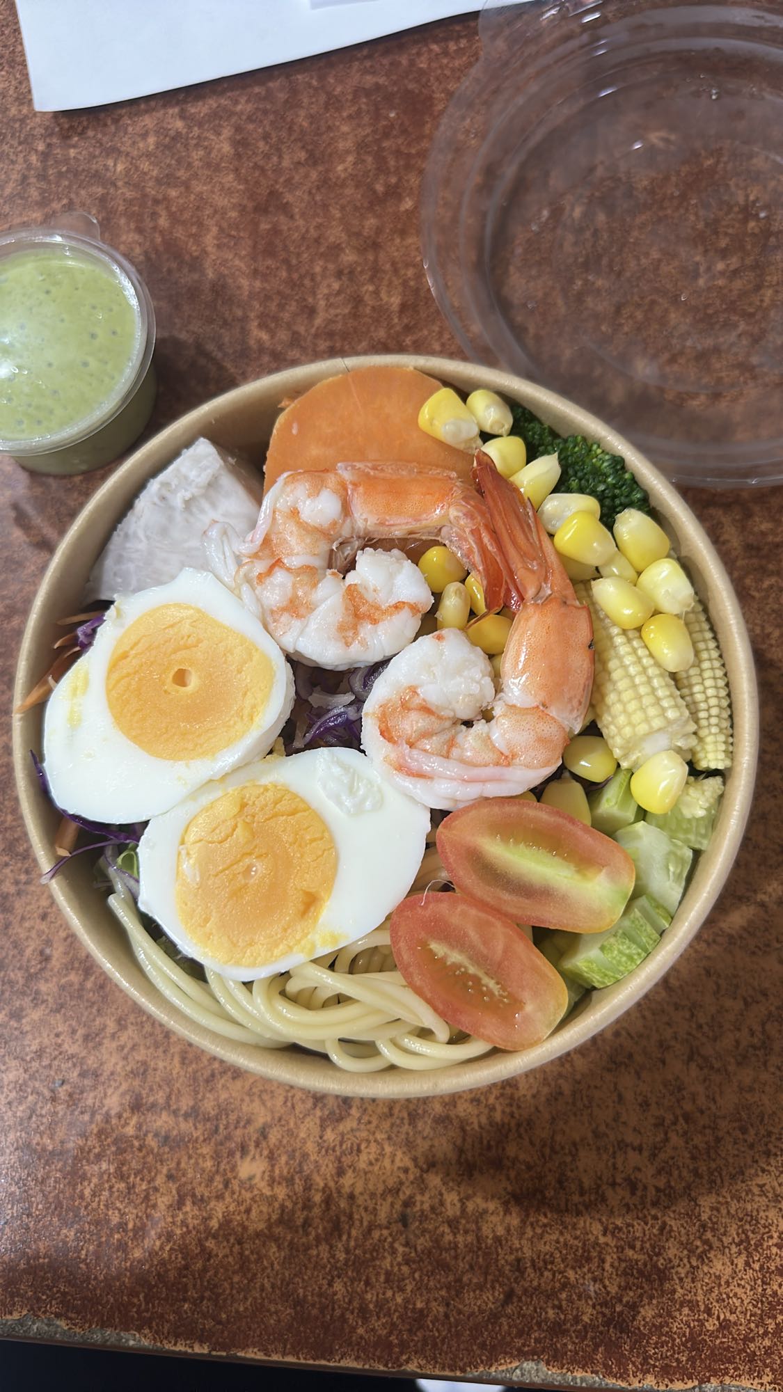 Shrimp Egg Noodle Bowl