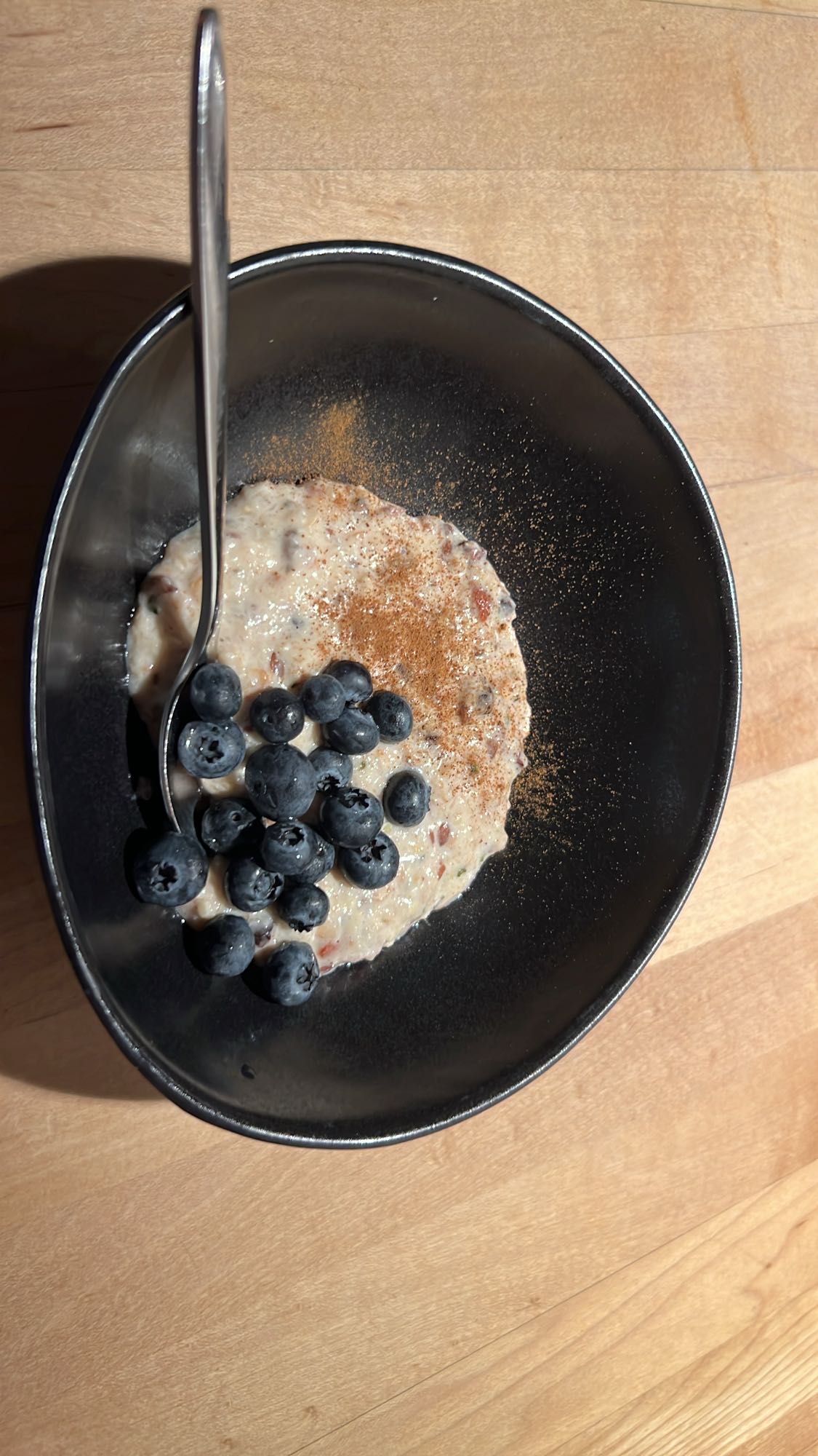 Haferbrei mit Blaubeeren